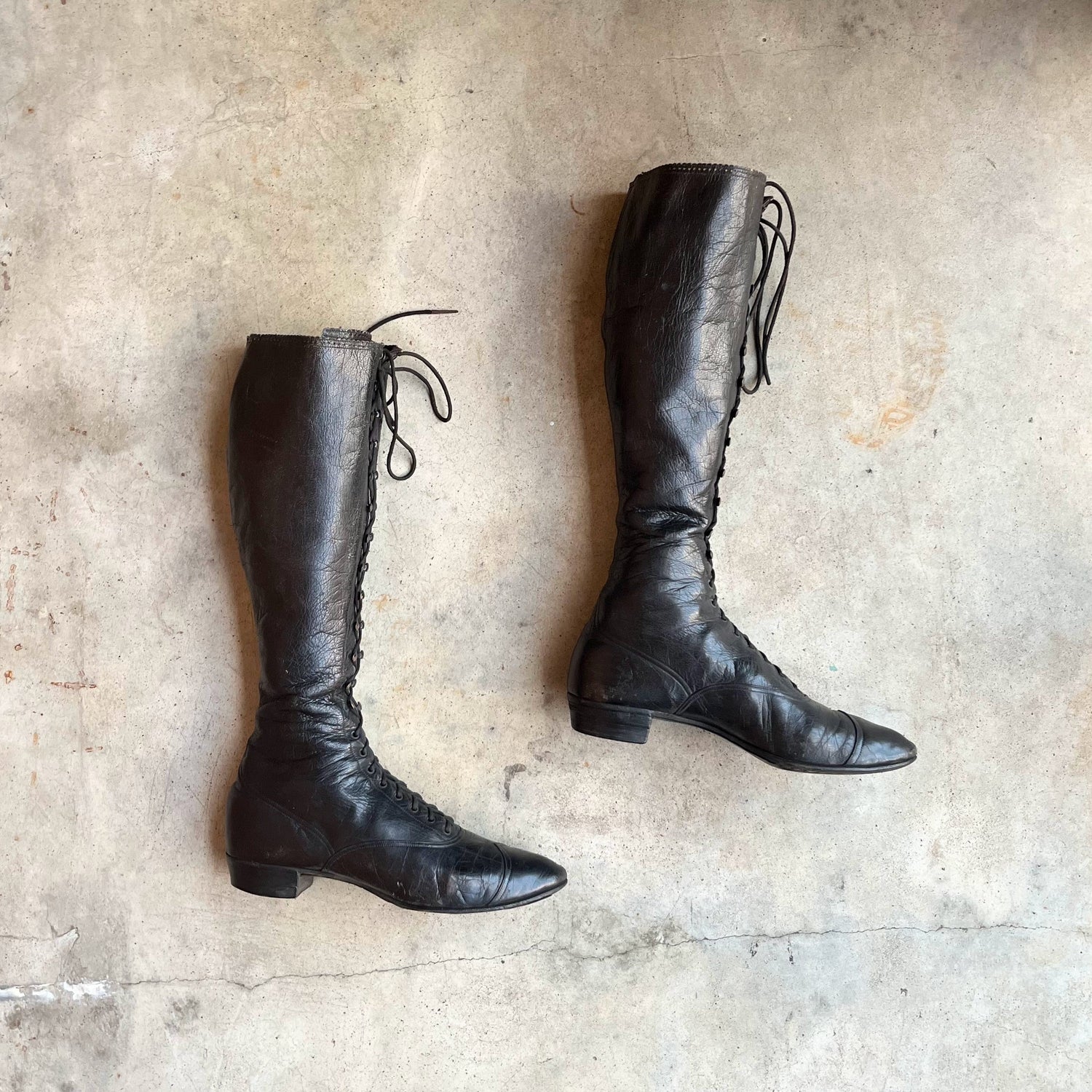 c. 1890s-1900s Cycling Boots