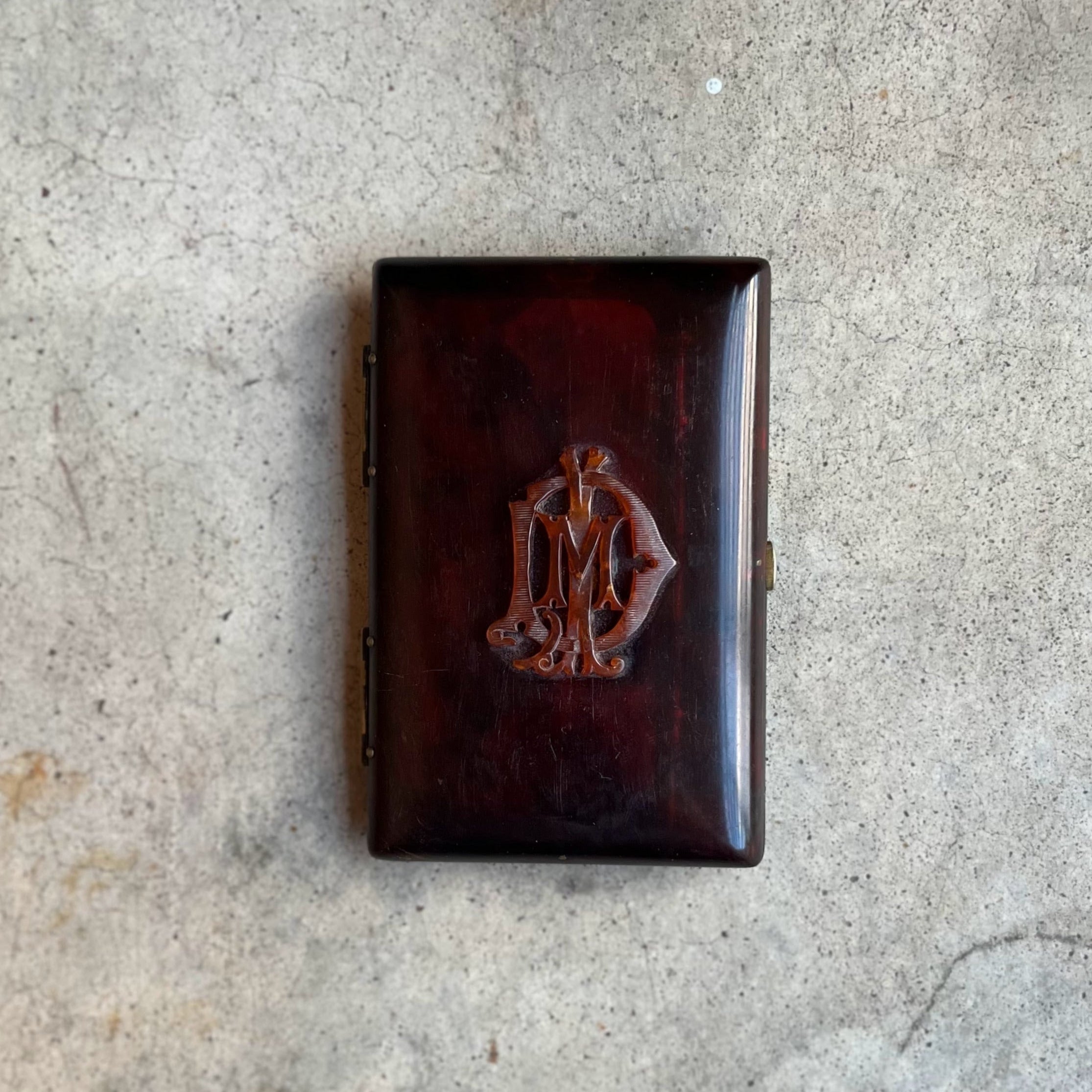 Mid-19th c. Faux Tortoise Shell Aide-Memoire Pocket Book