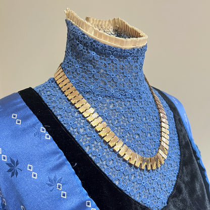 19th c. Gold Filled Book Chain Necklace