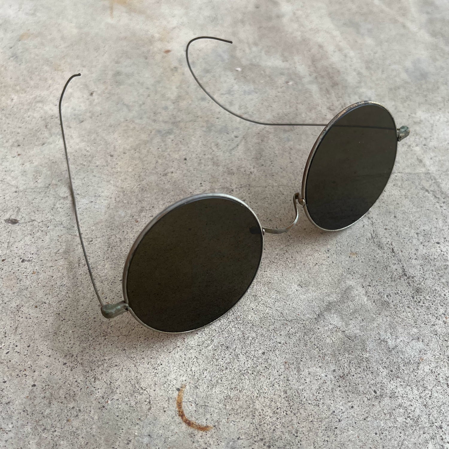 c. 1910s-1920s Tinted Glasses with Round Lenses