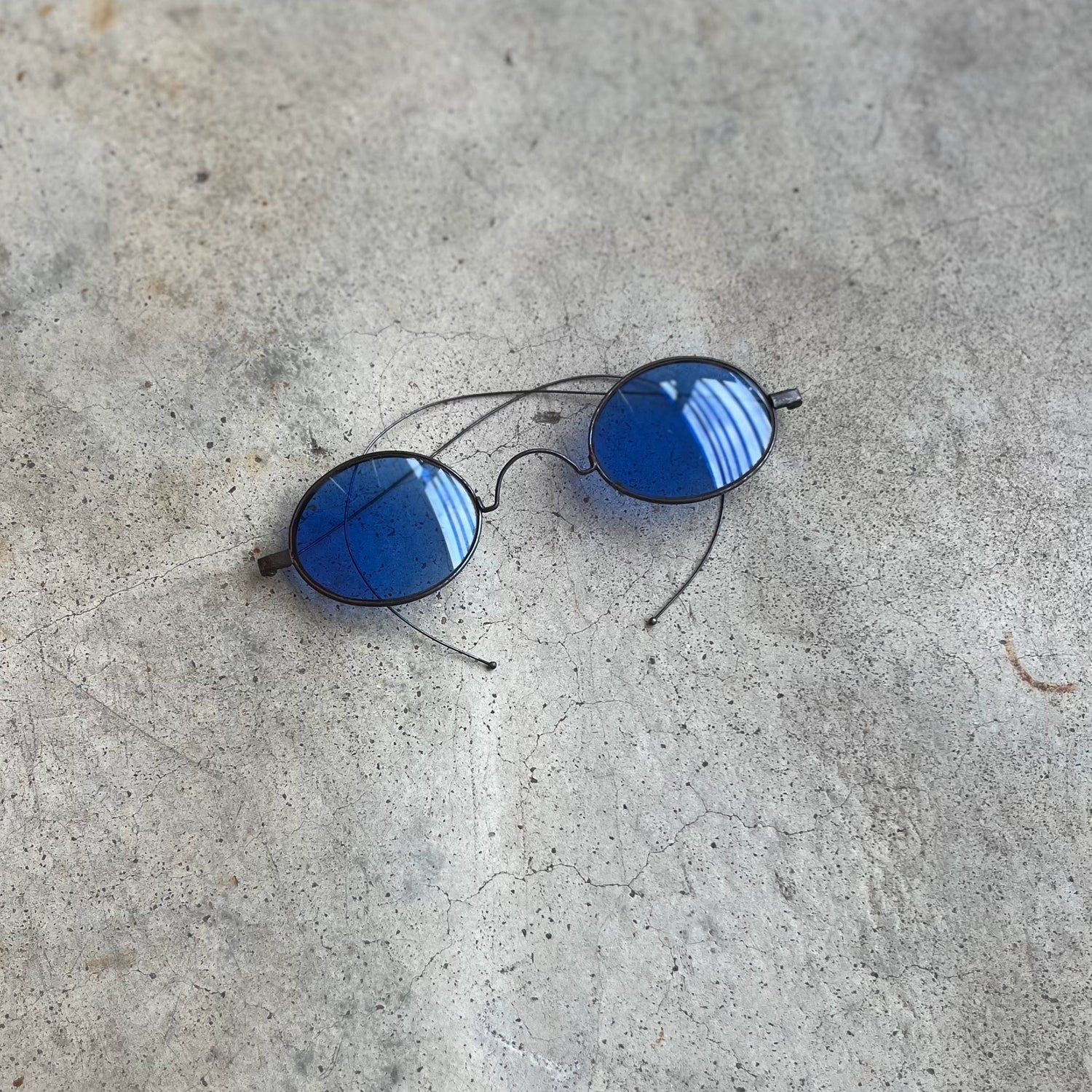 c. 1890s-1900s Blue Tinted Glasses