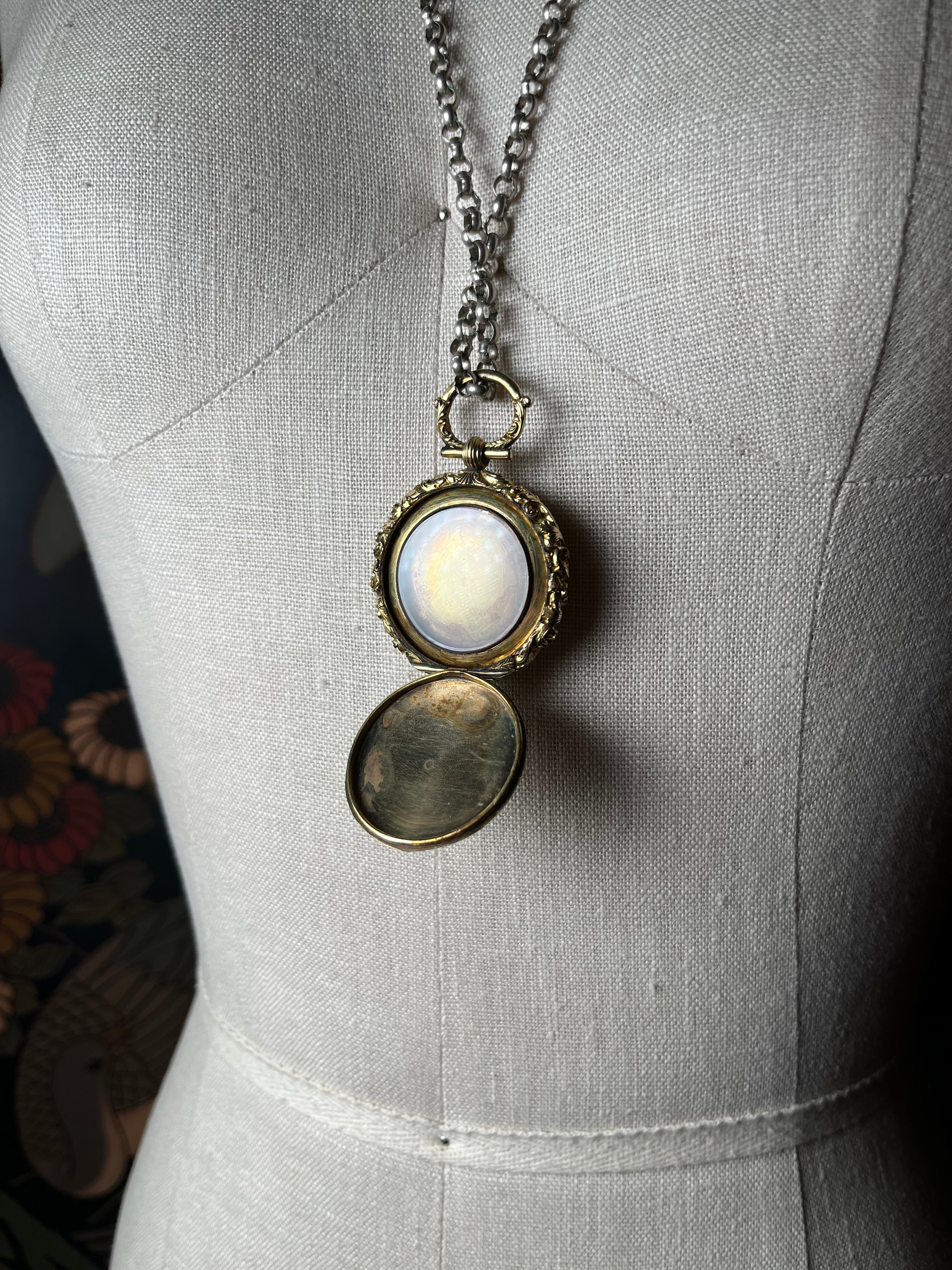 Early 19th c. Gold Front + Back Locket