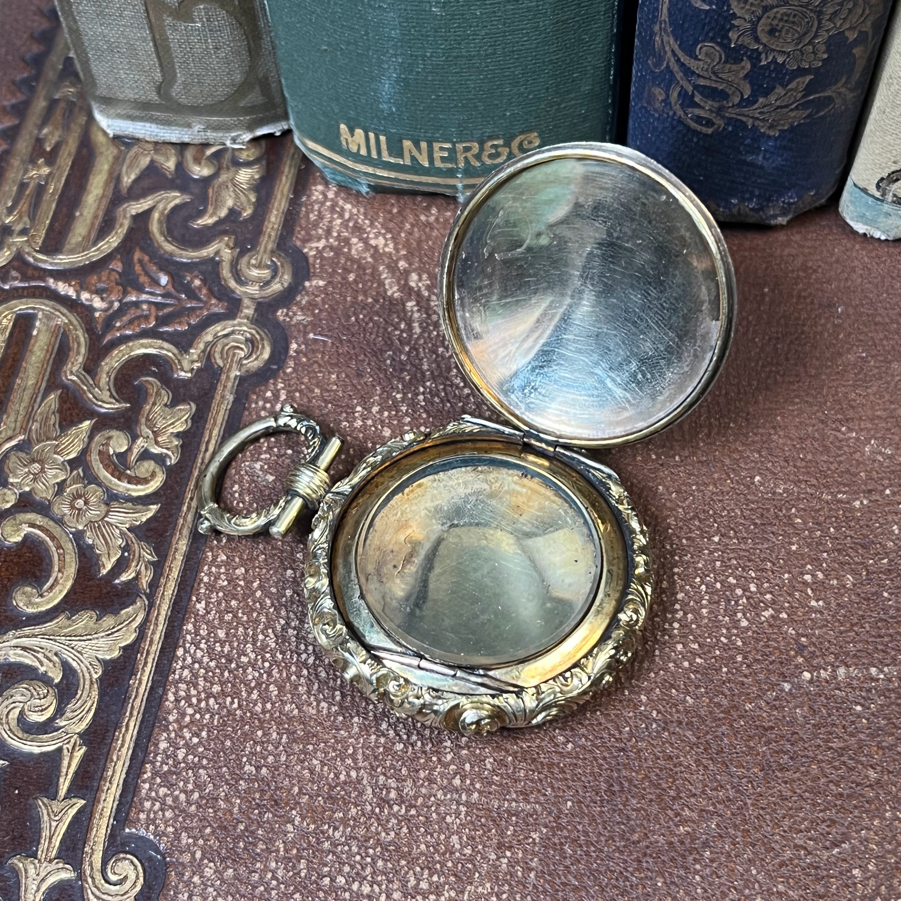 Early 19th c. Gold Front + Back Locket