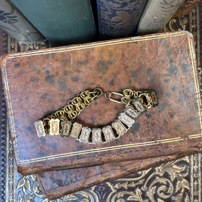 c. 1880s Book Chain Bracelet