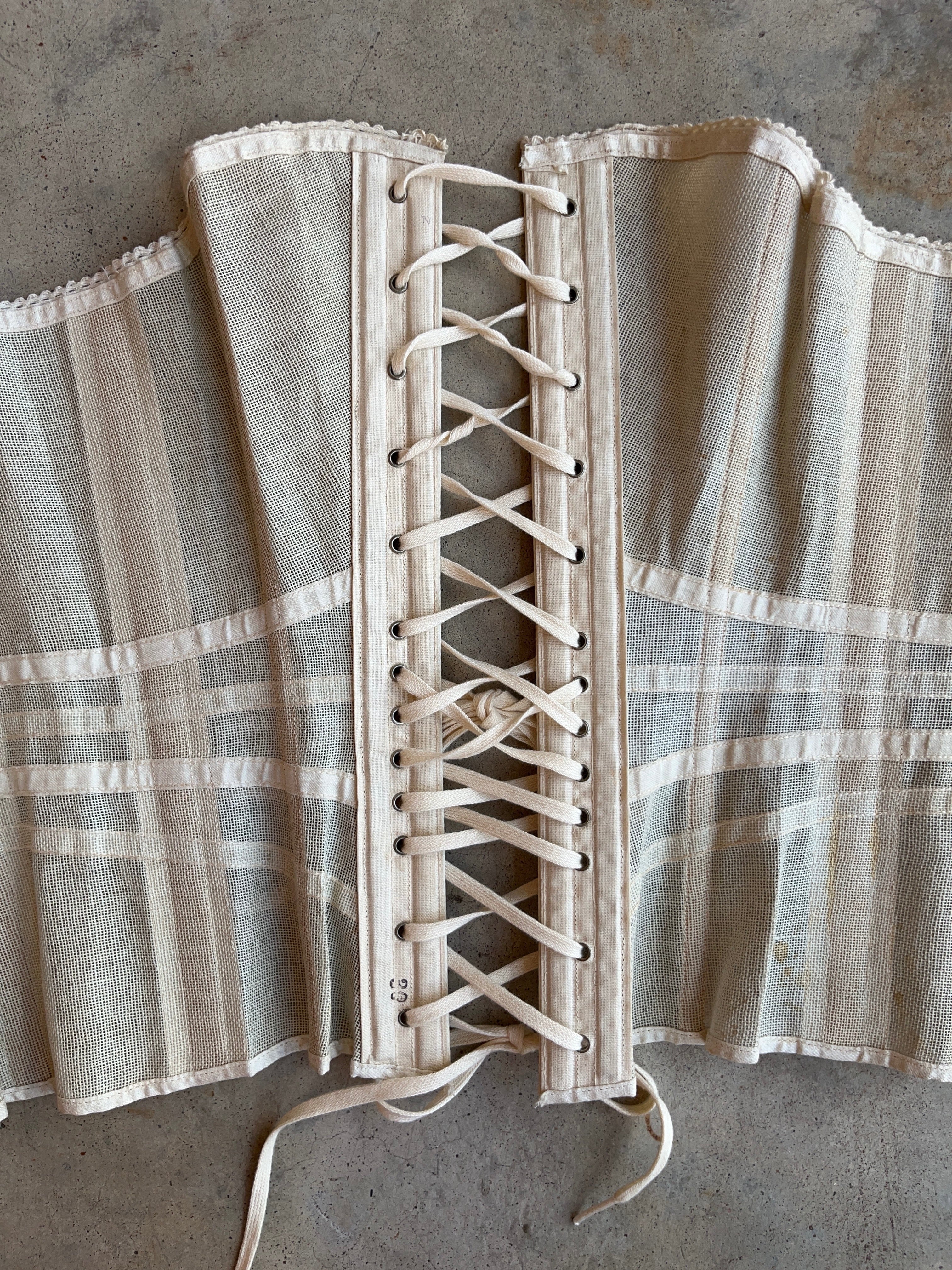 c. 1890s-1900s Summer Corset | Size 30"
