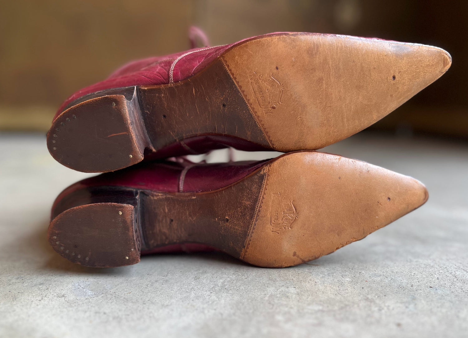 c. 1890s Raspberry Red Boots