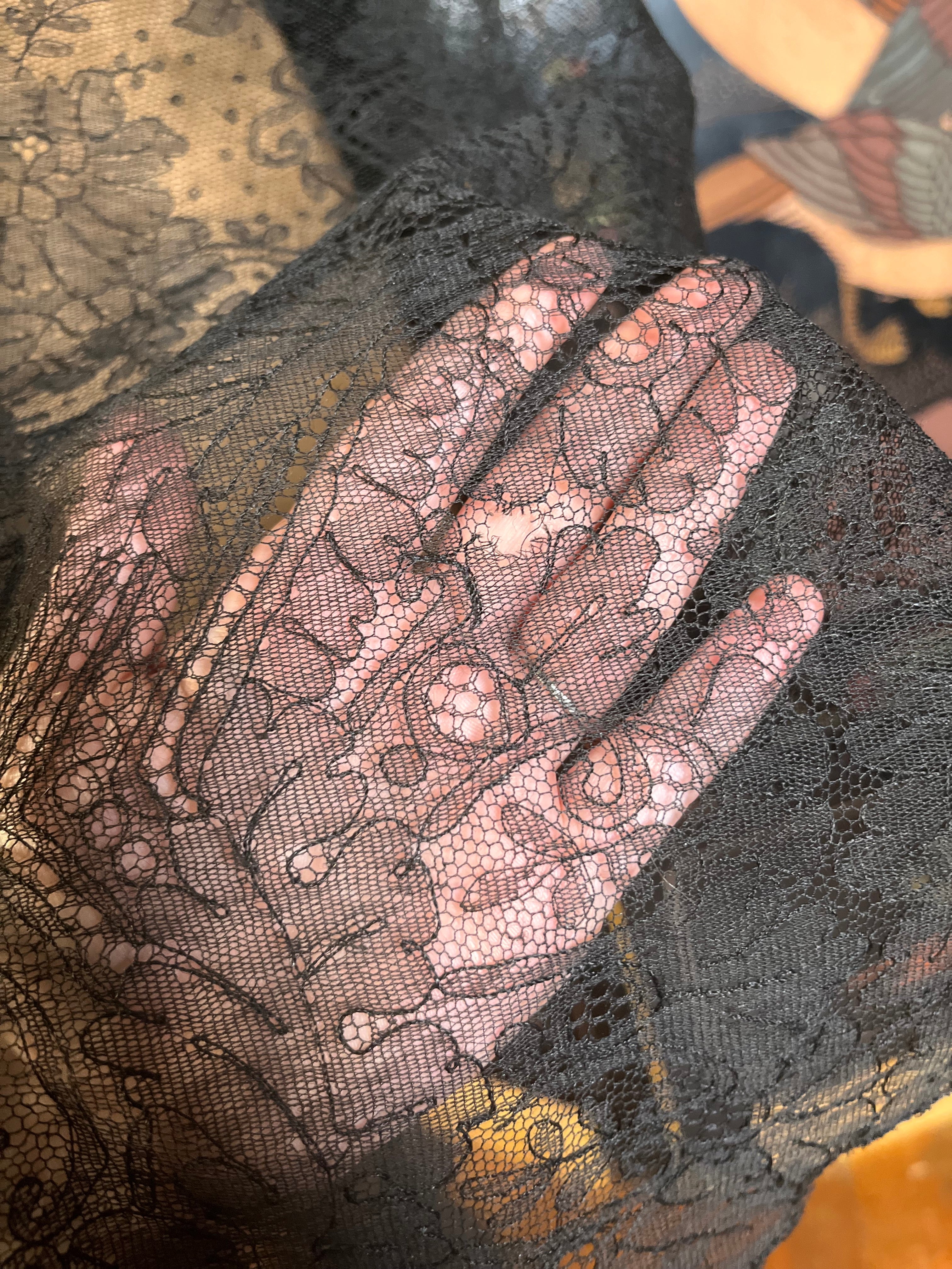 c. 1860s Chantilly Lace Shawl