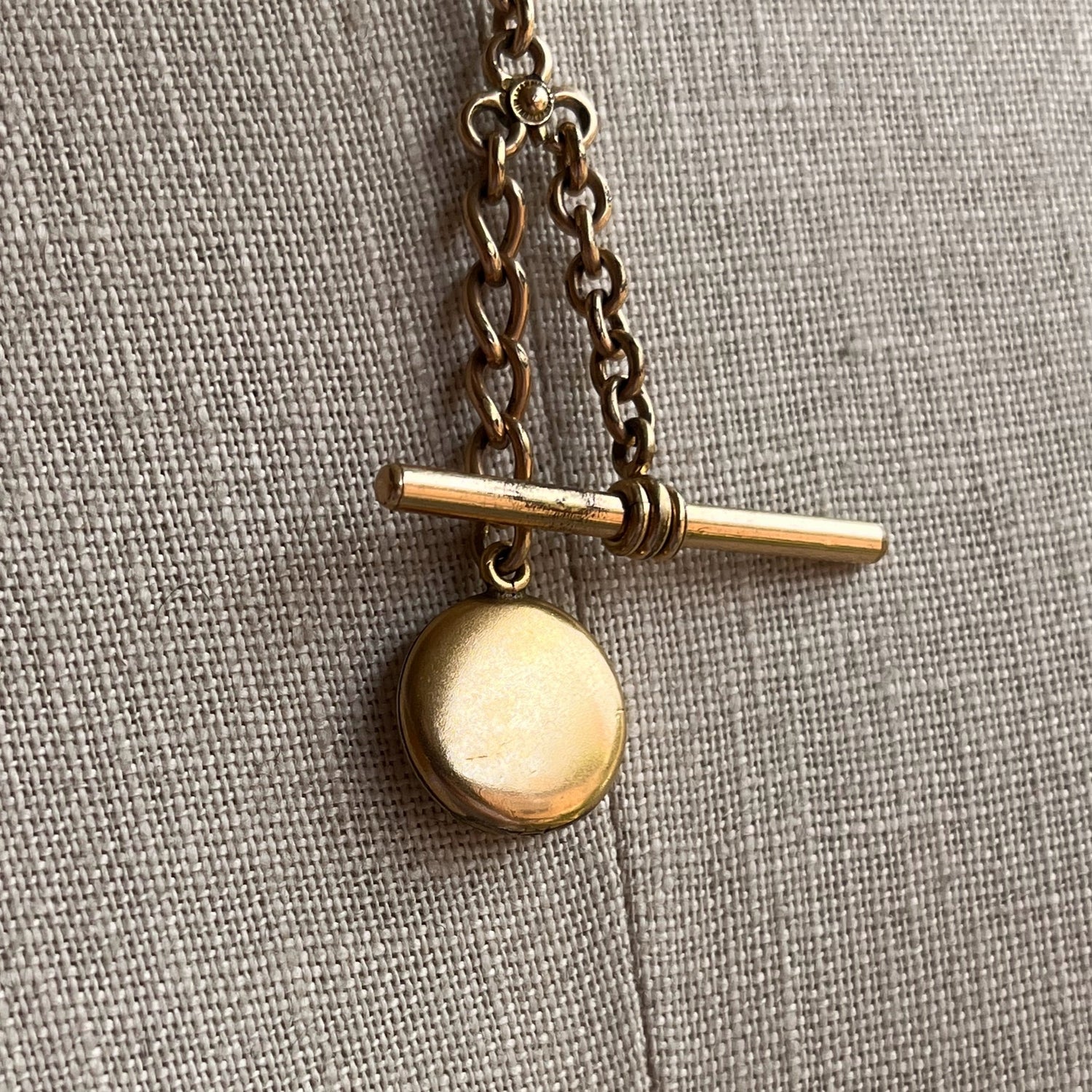 c. Turn of the Century Locket + Chains Necklace