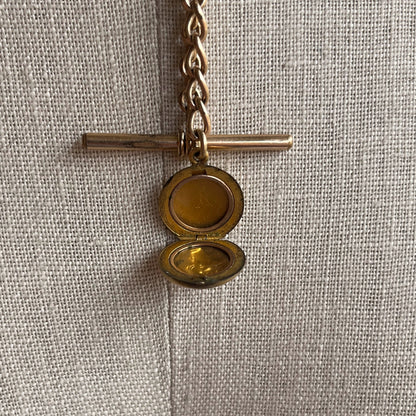 c. Turn of the Century Locket + Chains Necklace