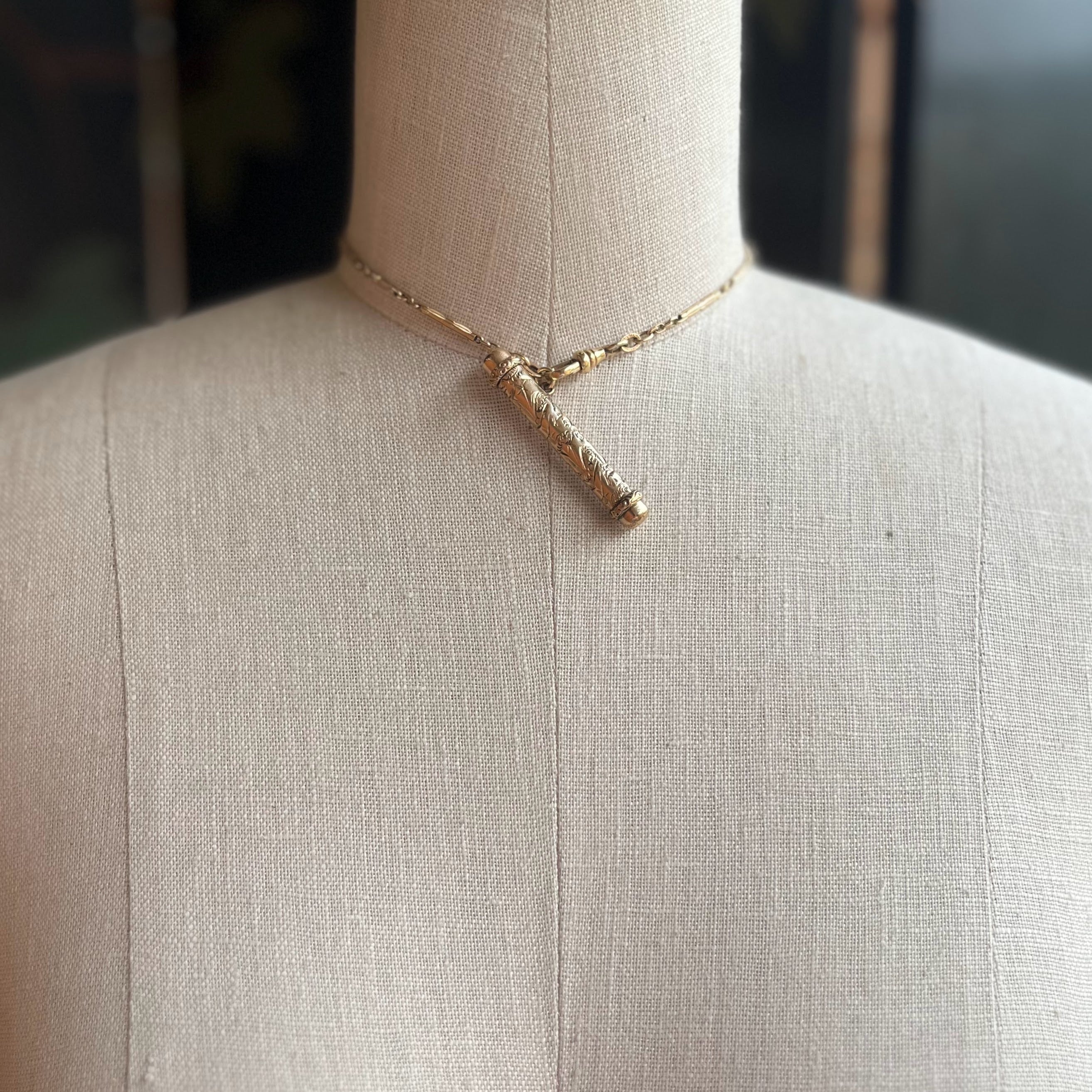 c. Turn of the Century Button Hook + Chain