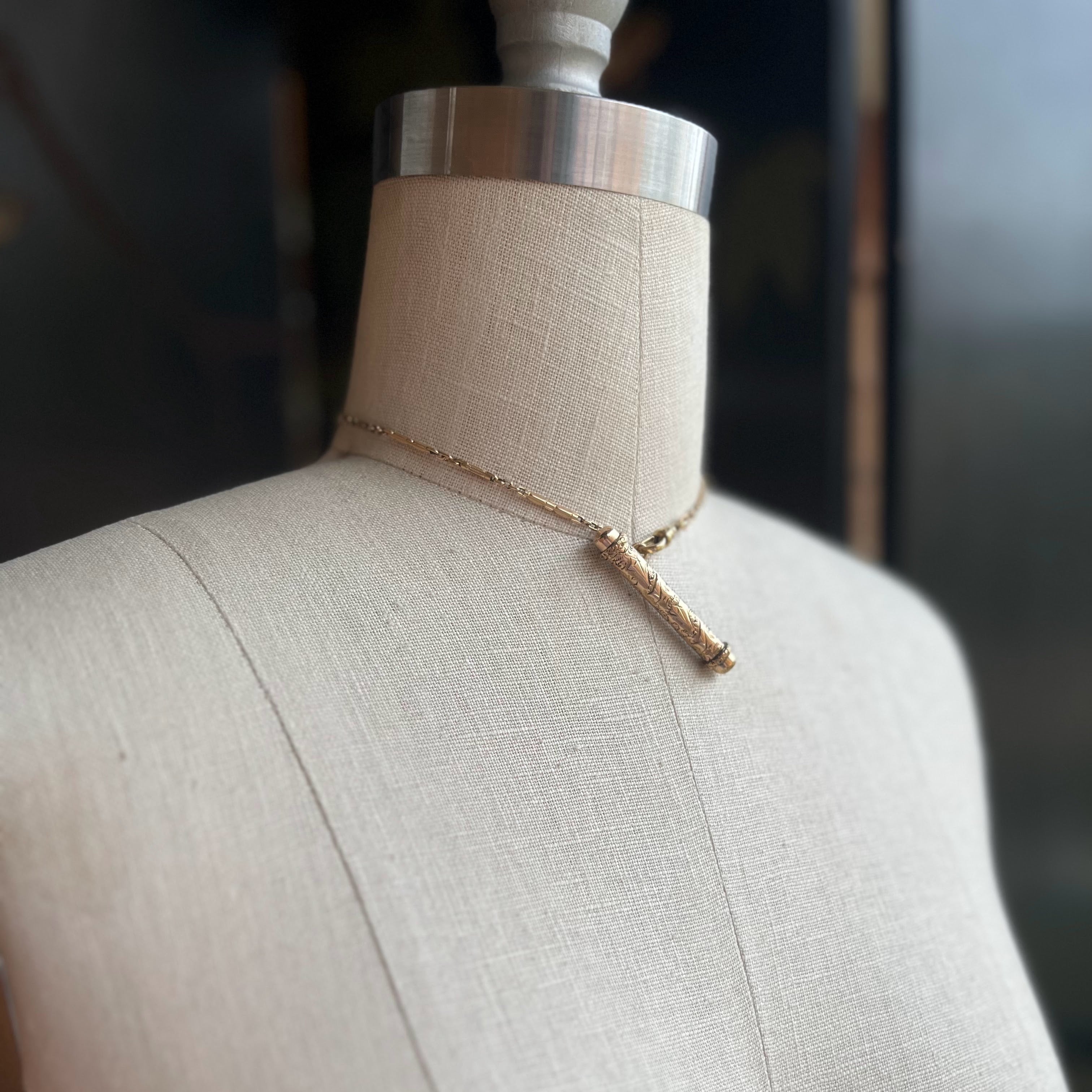 c. Turn of the Century Button Hook + Chain