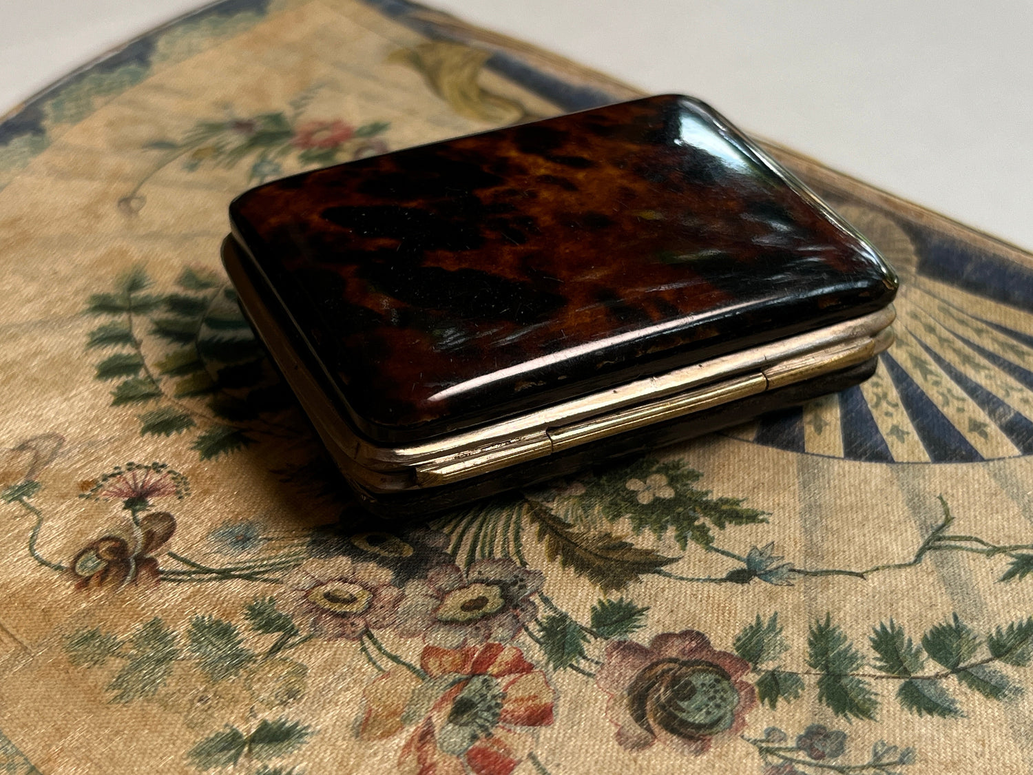 19th c. Faux Tortoise Shell Coin Purse