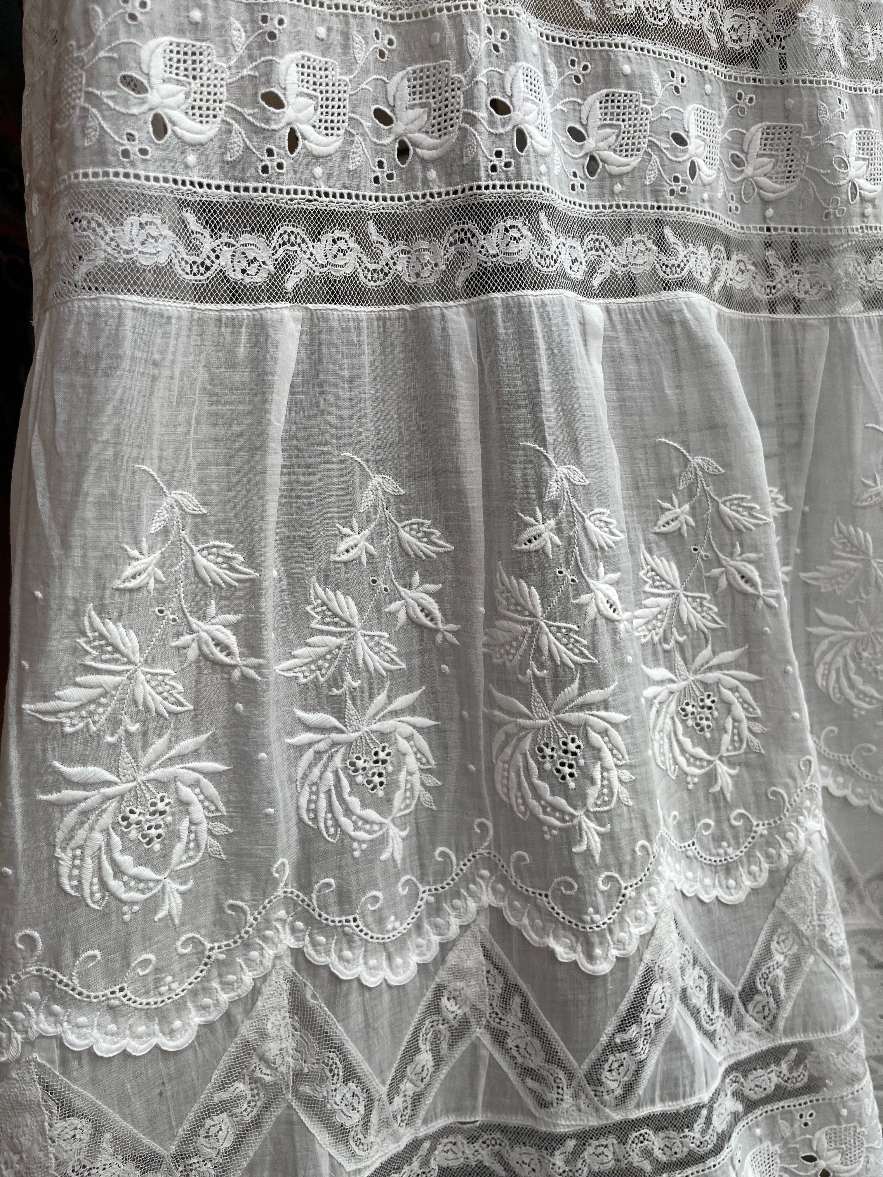 c. Early 1910s Lingerie Dress
