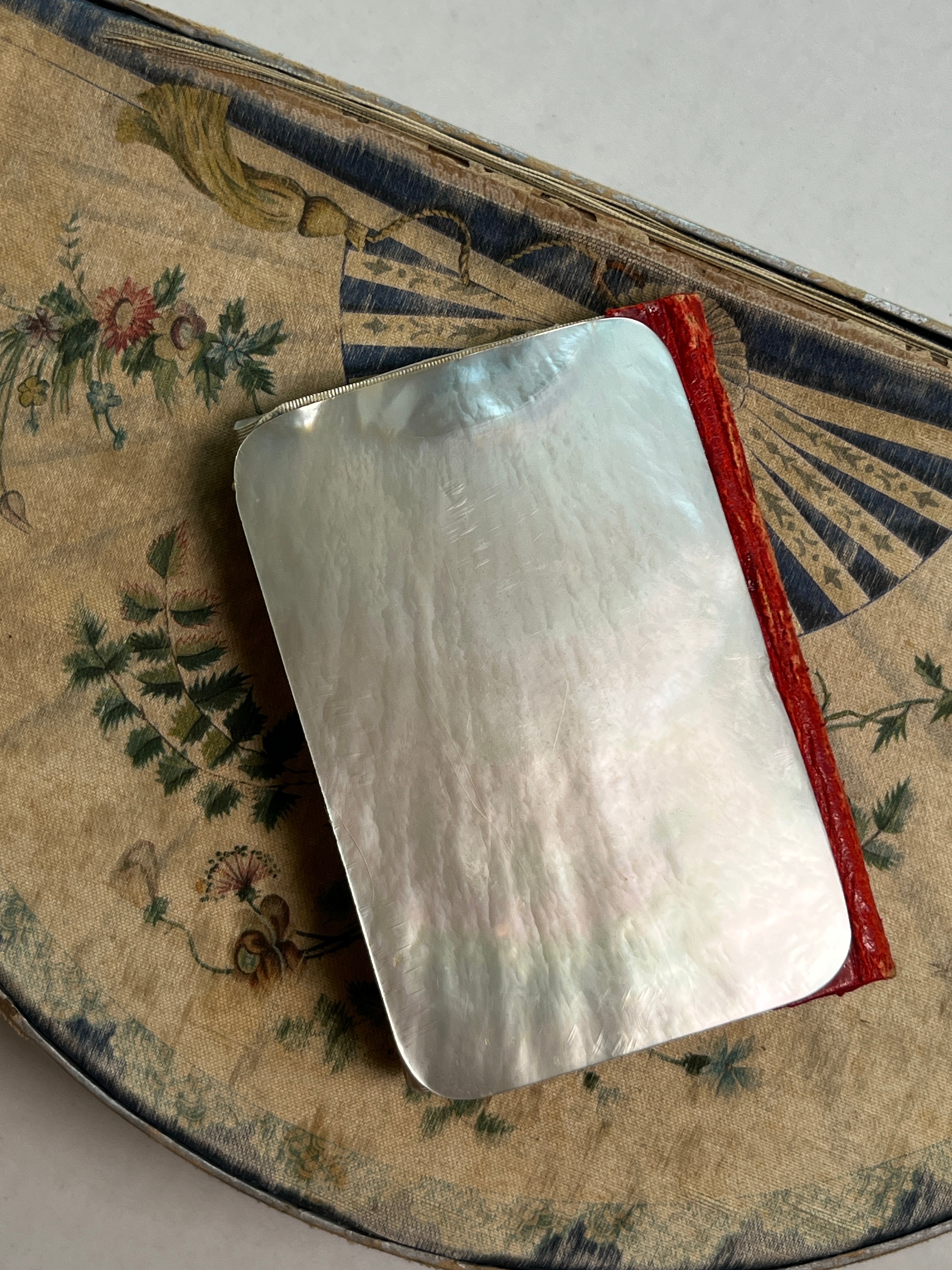 c. 1850s-1860s French Mother of Pearl Aide-Memoire