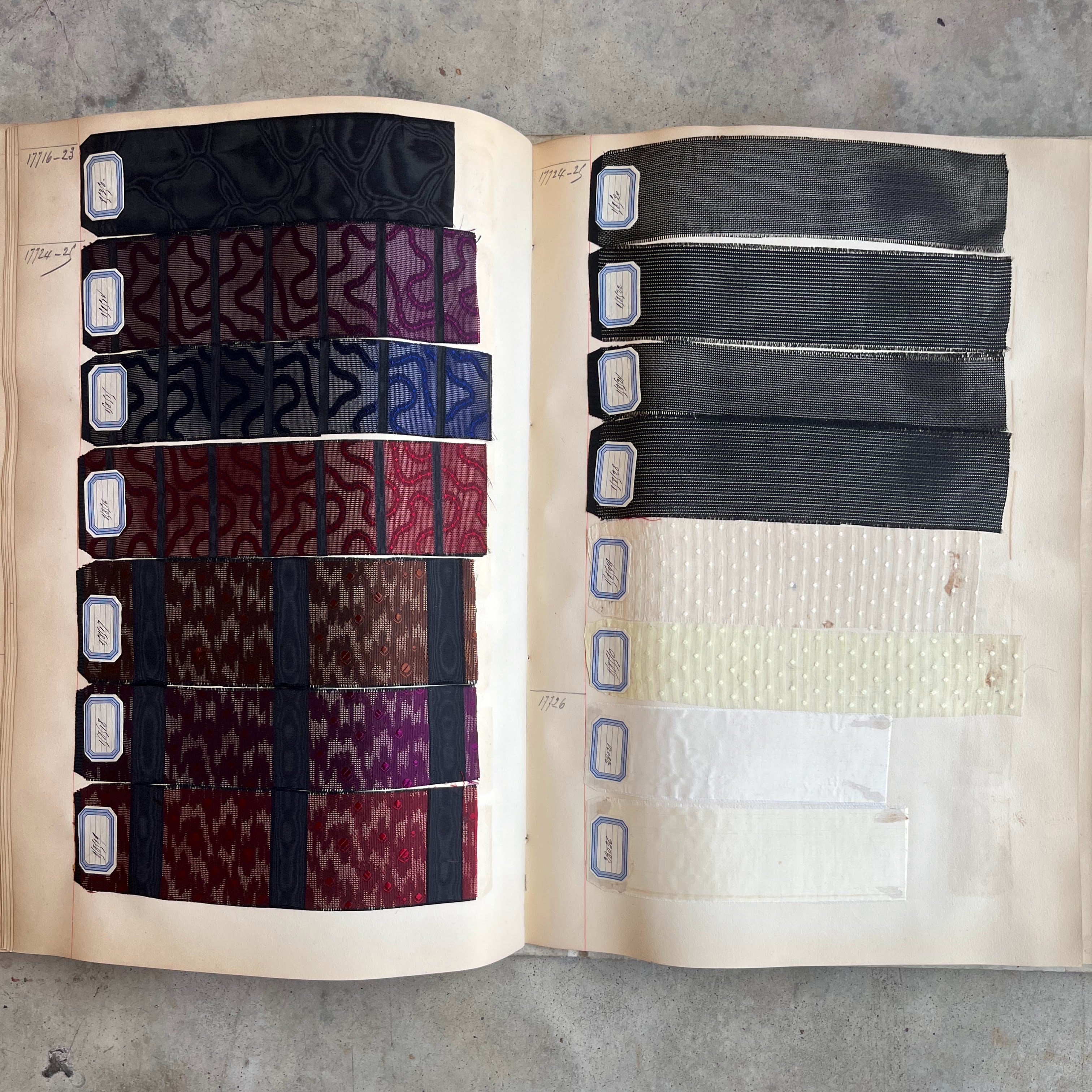 1890s French Fabric Swatchbook