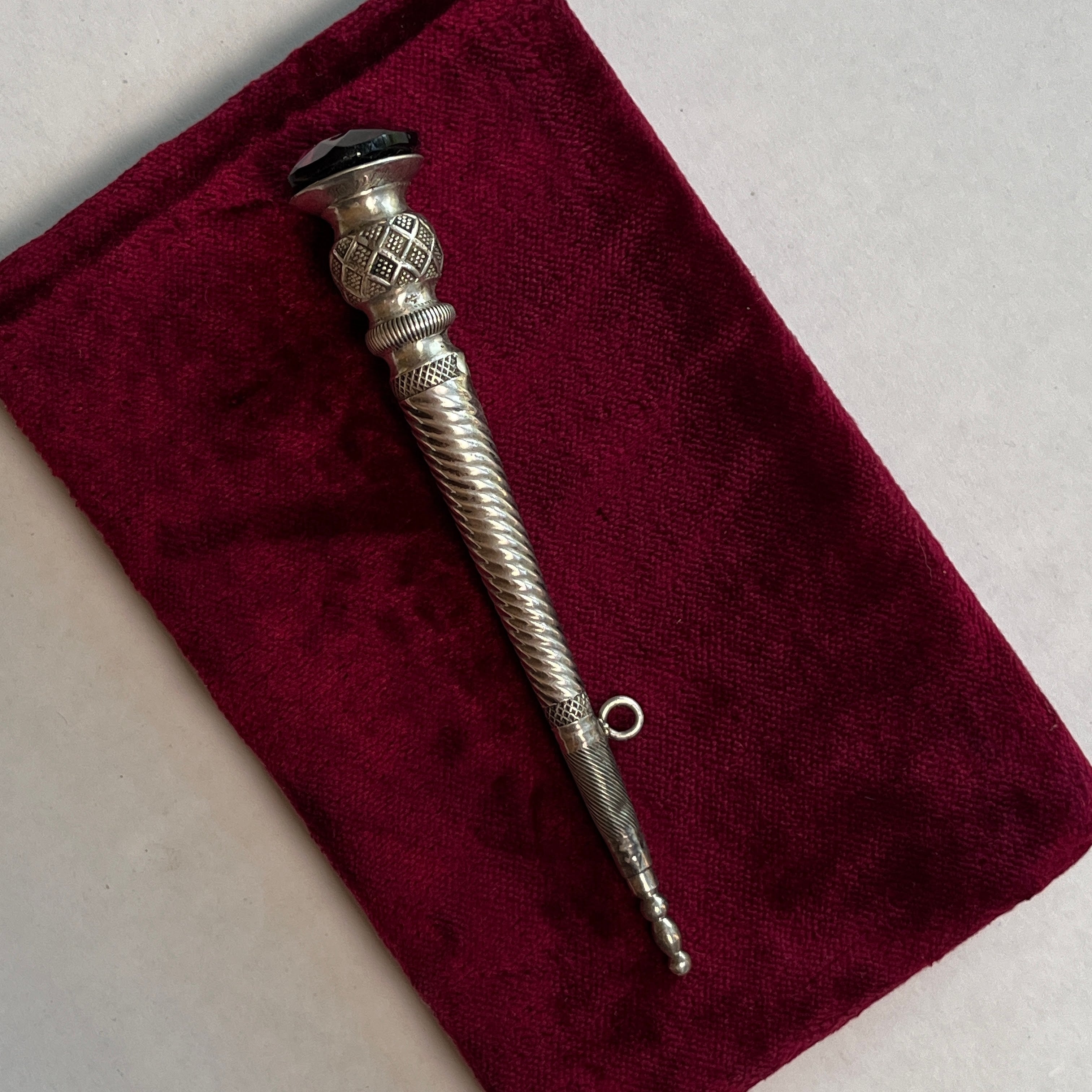 19th c. Sterling Silver Kilt Pin Pendant Conversion