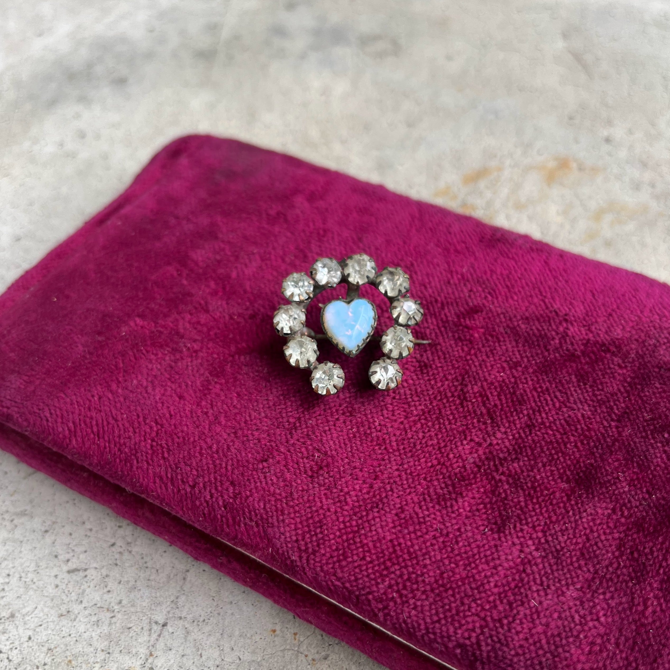 c. Turn of the Century Horseshoe Heart Brooch