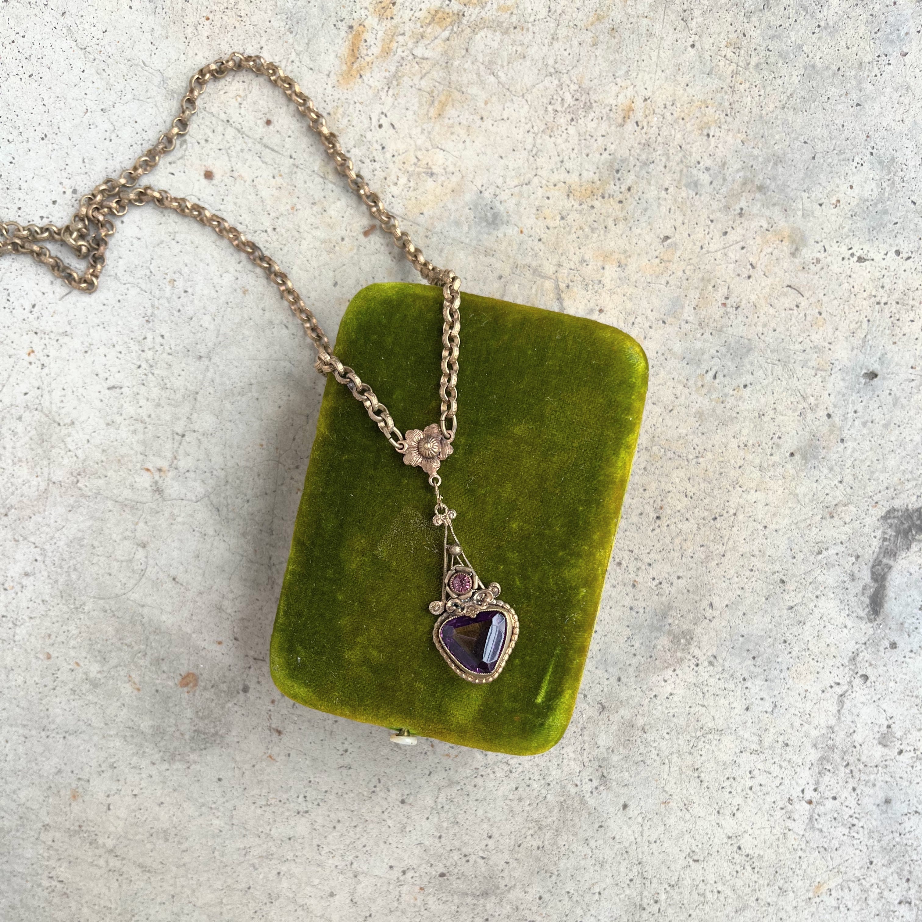 Early 20th c. Gilt Brass Necklace