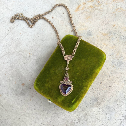 Early 20th c. Gilt Brass Necklace