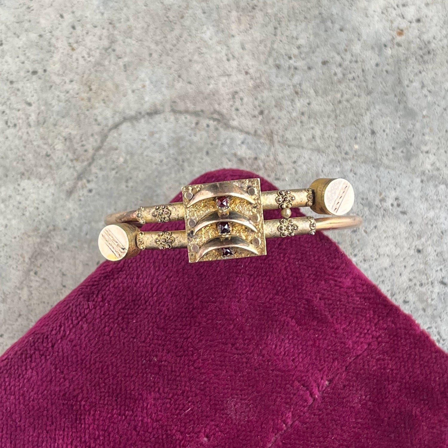 c. 1880s Gold Filled Bypass Bracelet