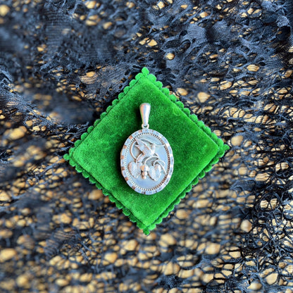 c. 1880s Victorian Aesthetic Movement Silver Locket