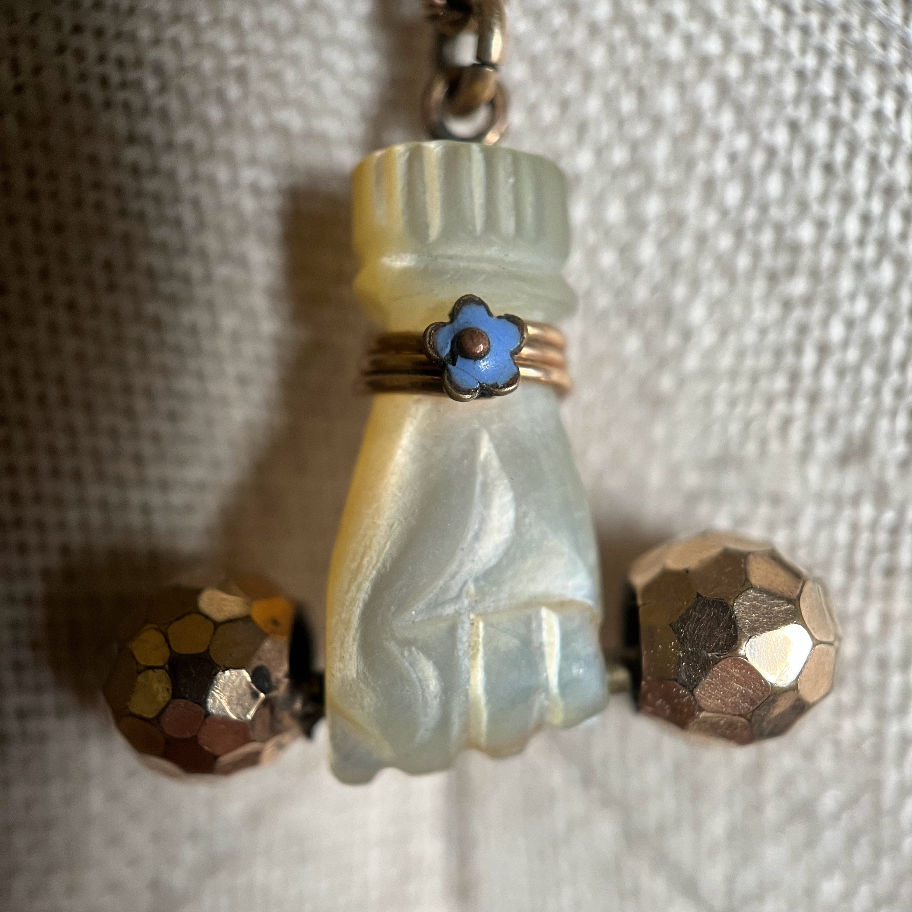 RESERVED | Victorian Mother of Pearl Fist