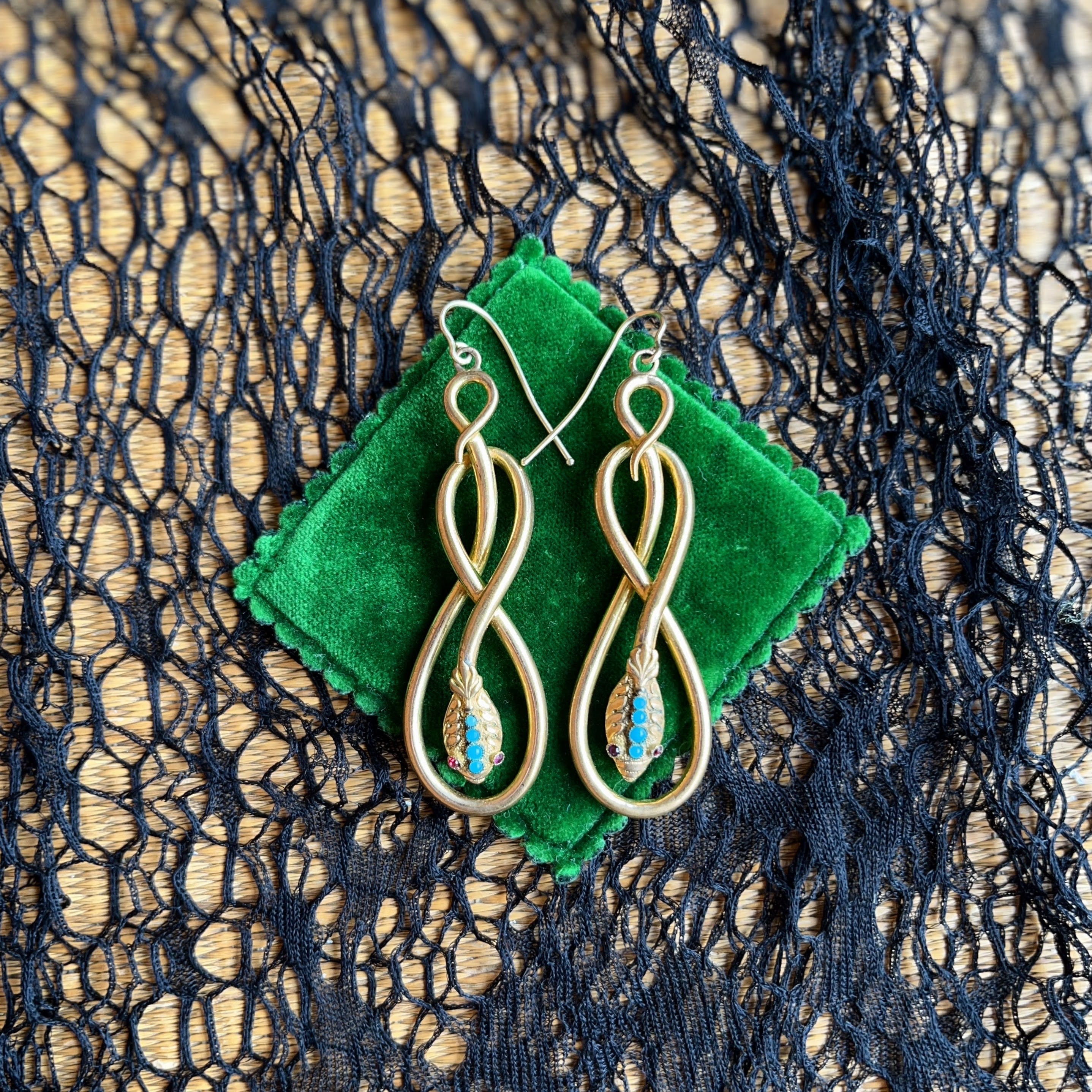 Victorian Snake Earrings