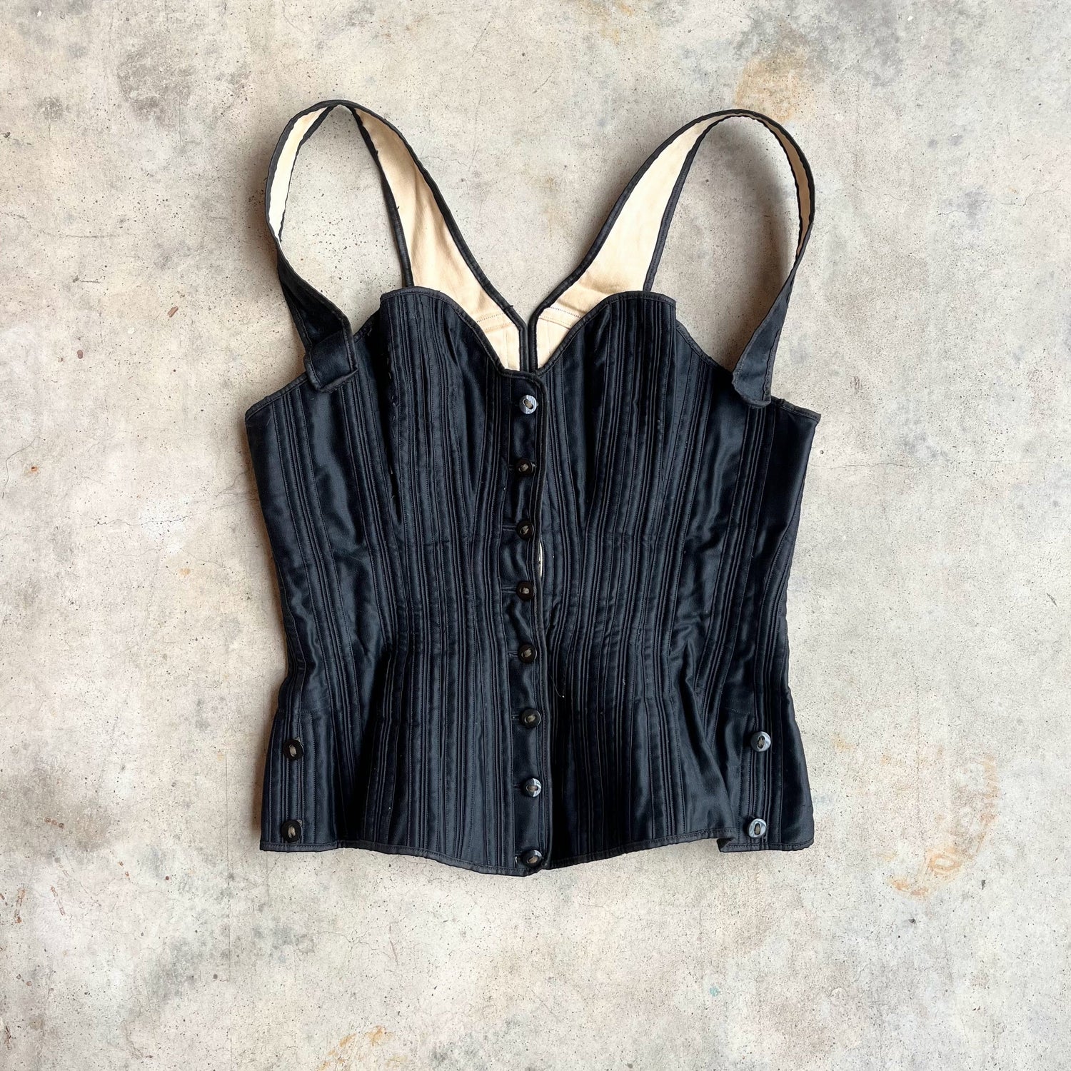c. 1890s-1900s Black Health Corset