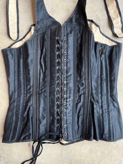 c. 1890s-1900s Black Health Corset