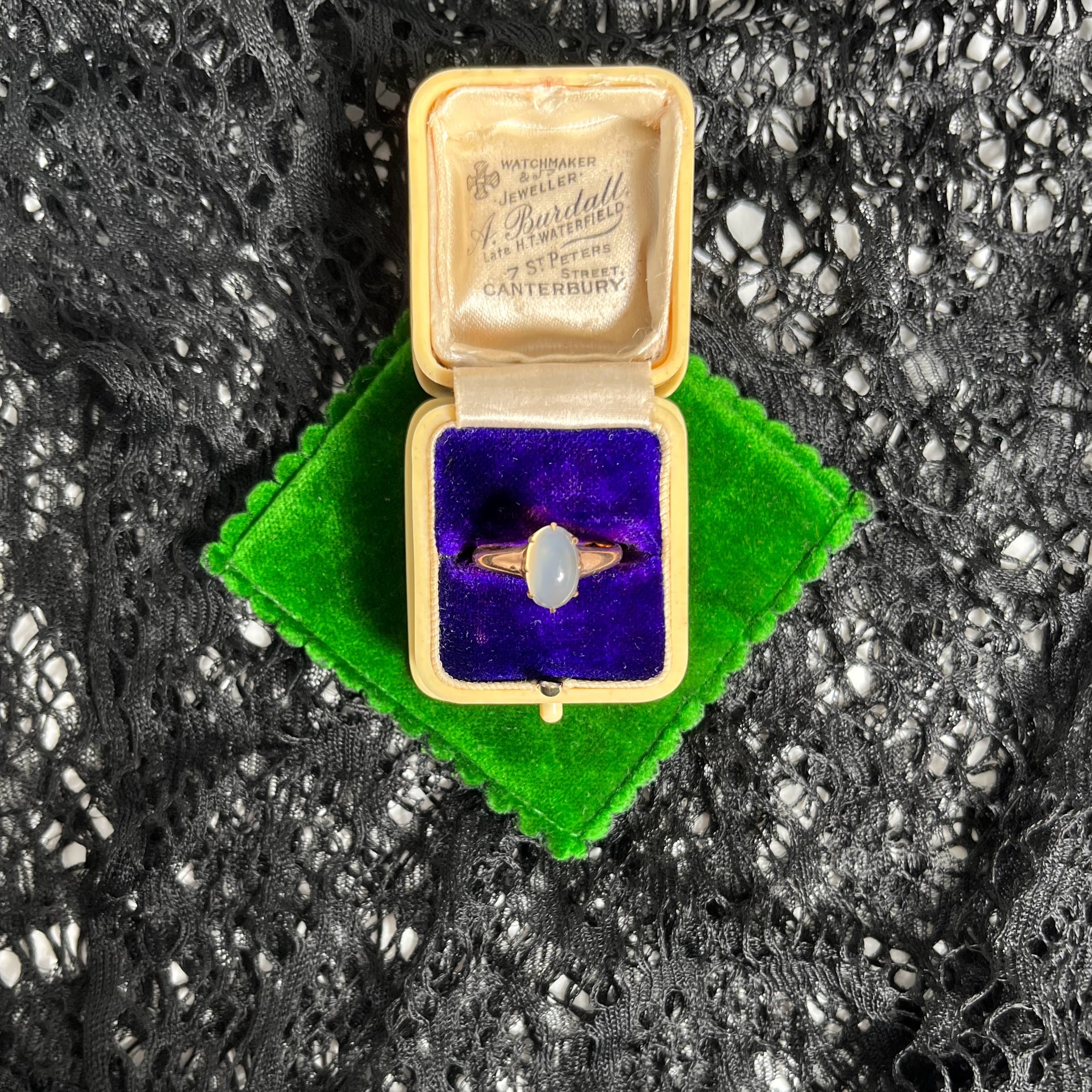 Turn of the Century 10k Gold Moonstone Ring