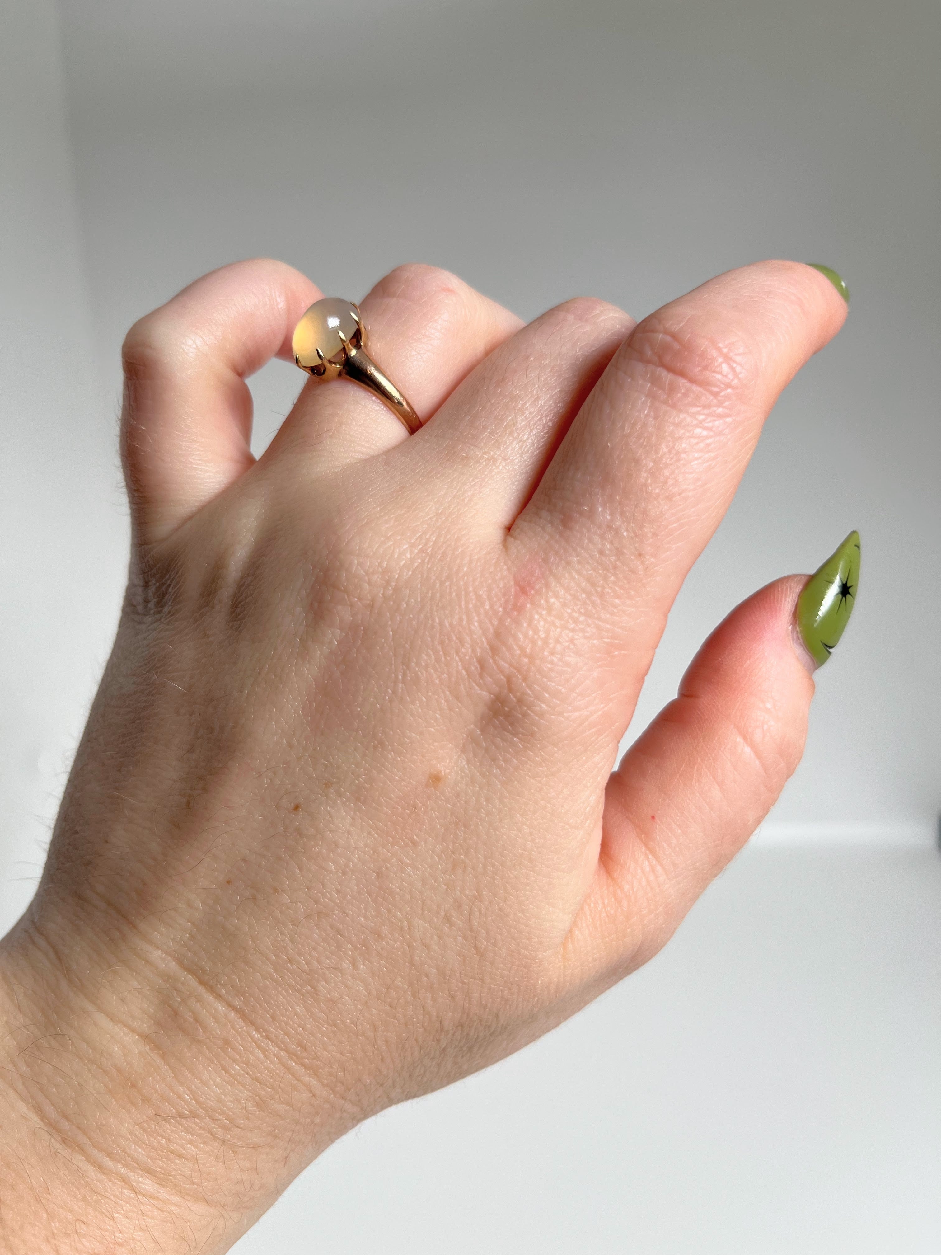 Turn of the Century 10k Gold Moonstone Ring