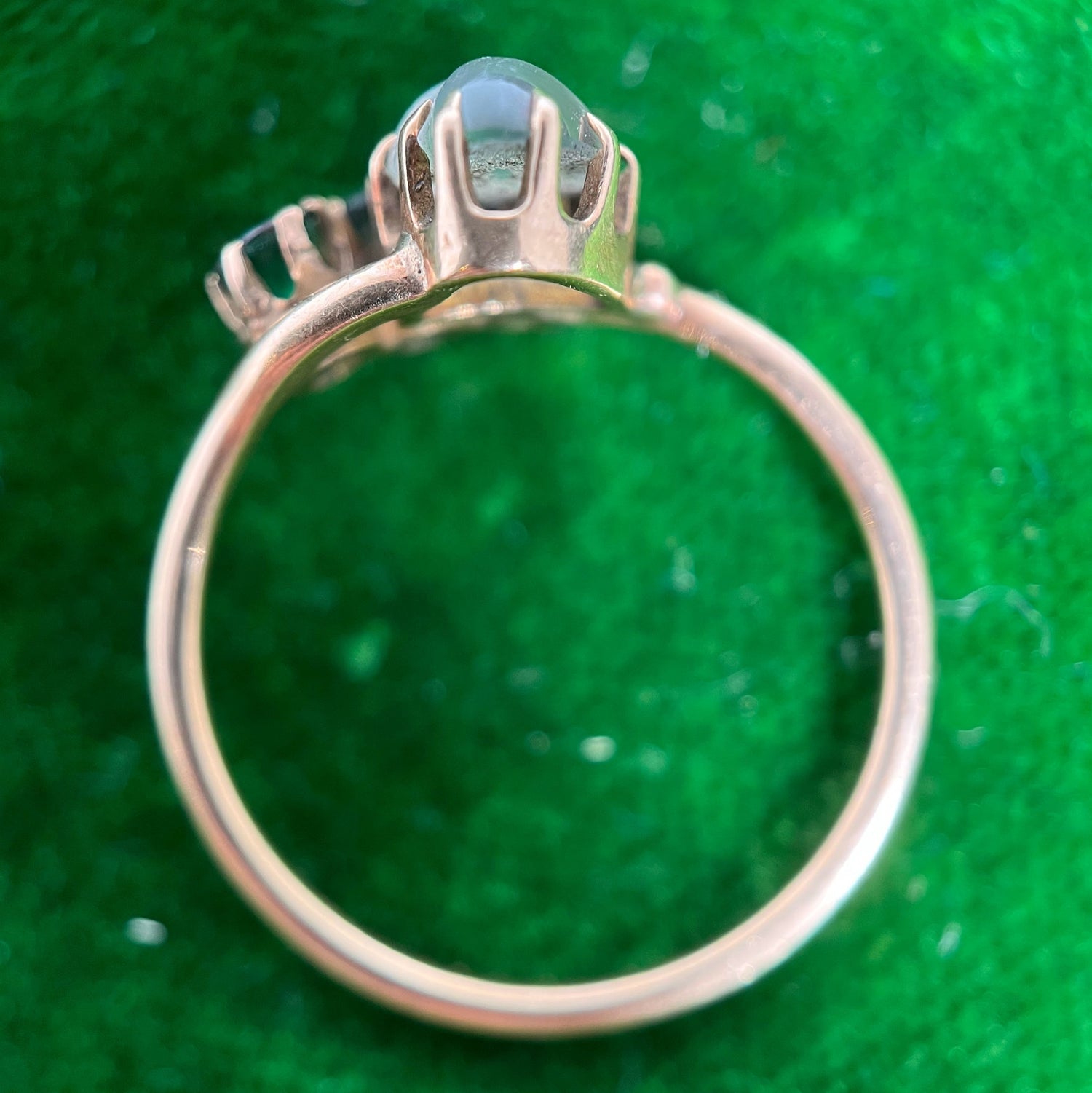 10k Gold Moonstone Heart Ring | As Is