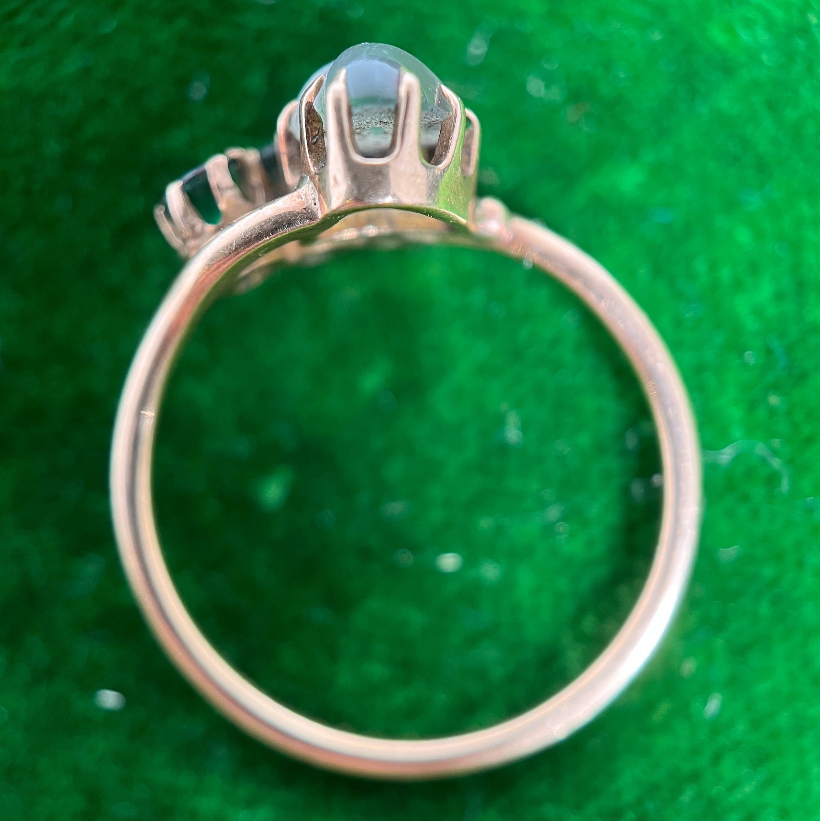 10k Gold Moonstone Heart Ring | As Is
