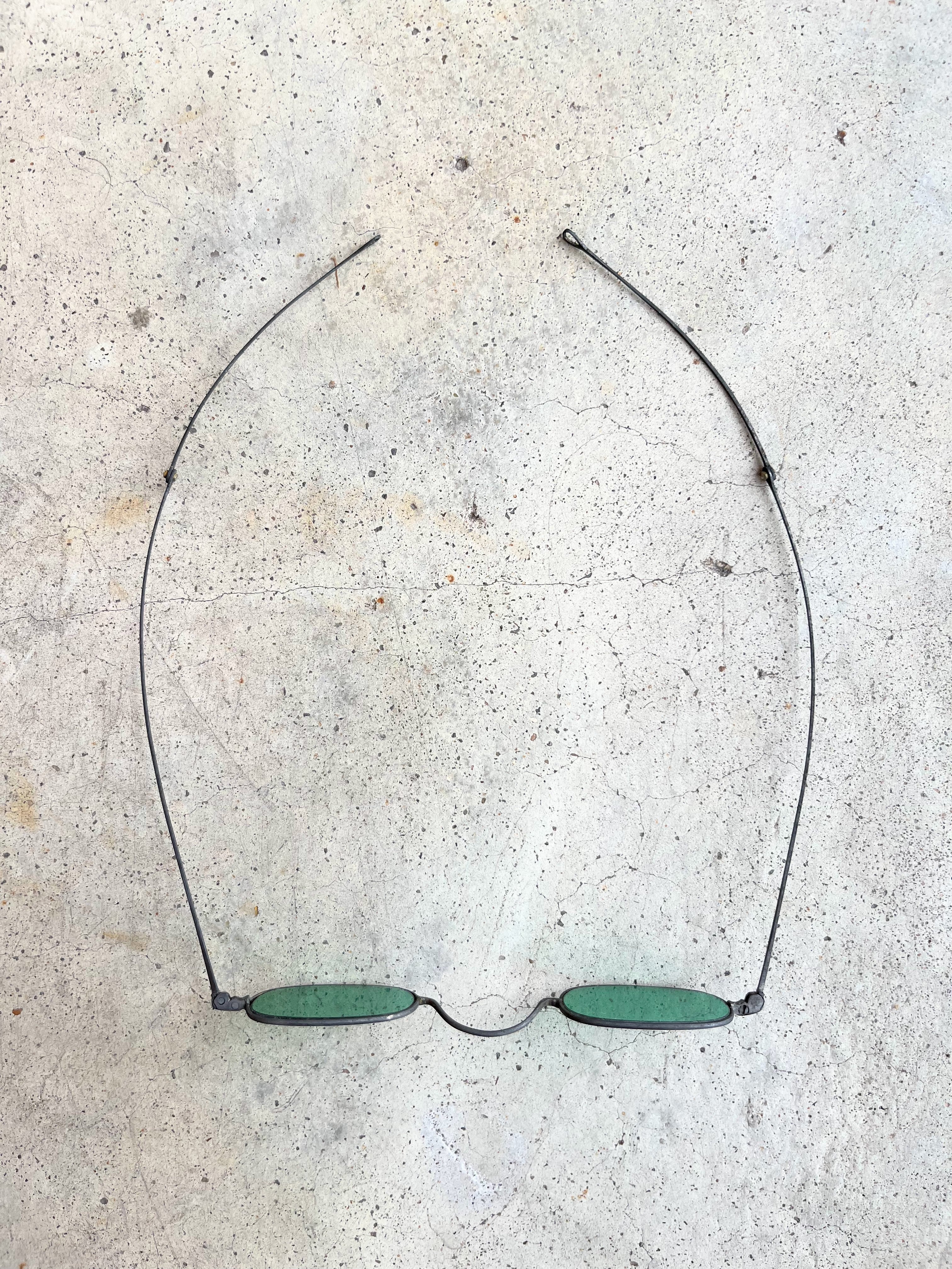 19th c. Green Tinted Eyeglasses