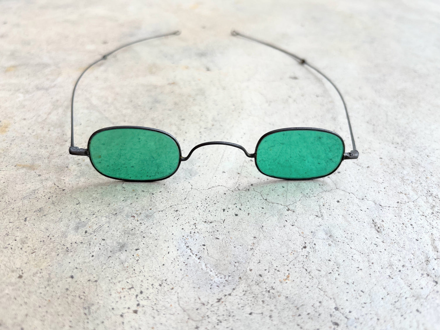 19th c. Green Tinted Eyeglasses