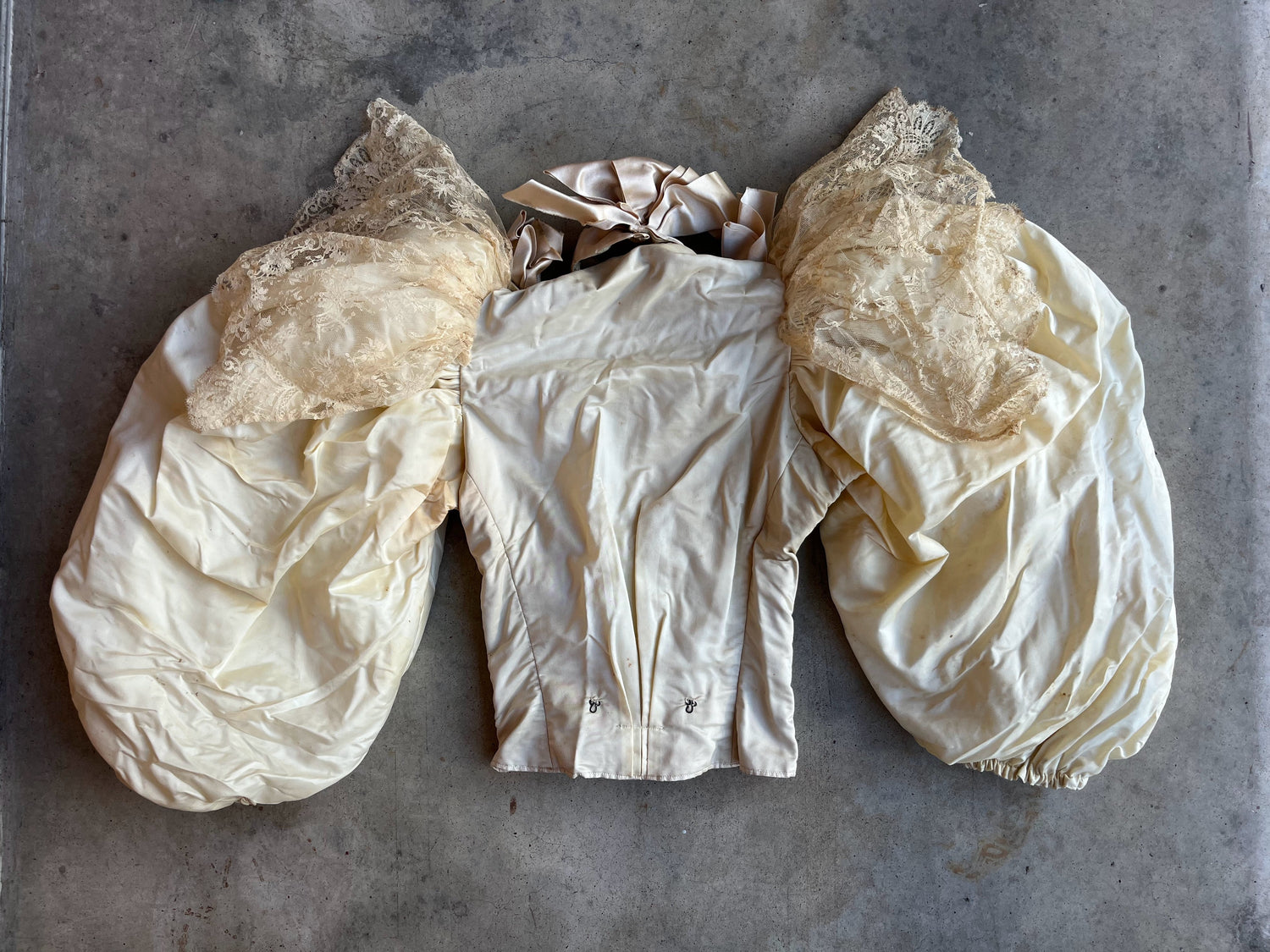 1890s Wedding Bodice + Shoes With Provenance