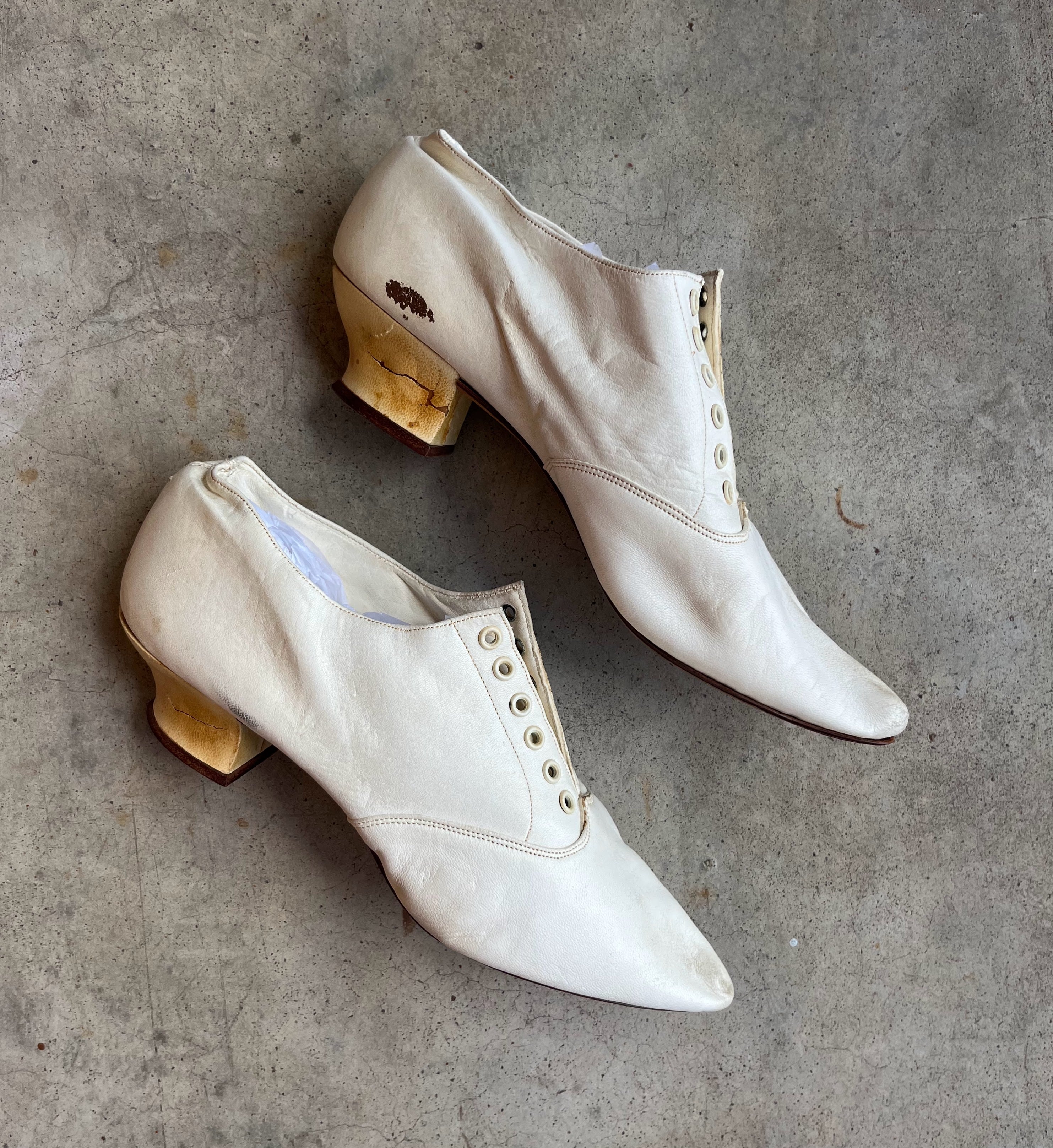 1890s Wedding Bodice + Shoes With Provenance