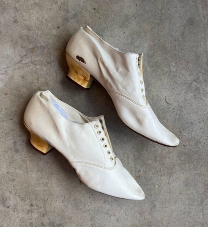 1890s Wedding Bodice + Shoes With Provenance