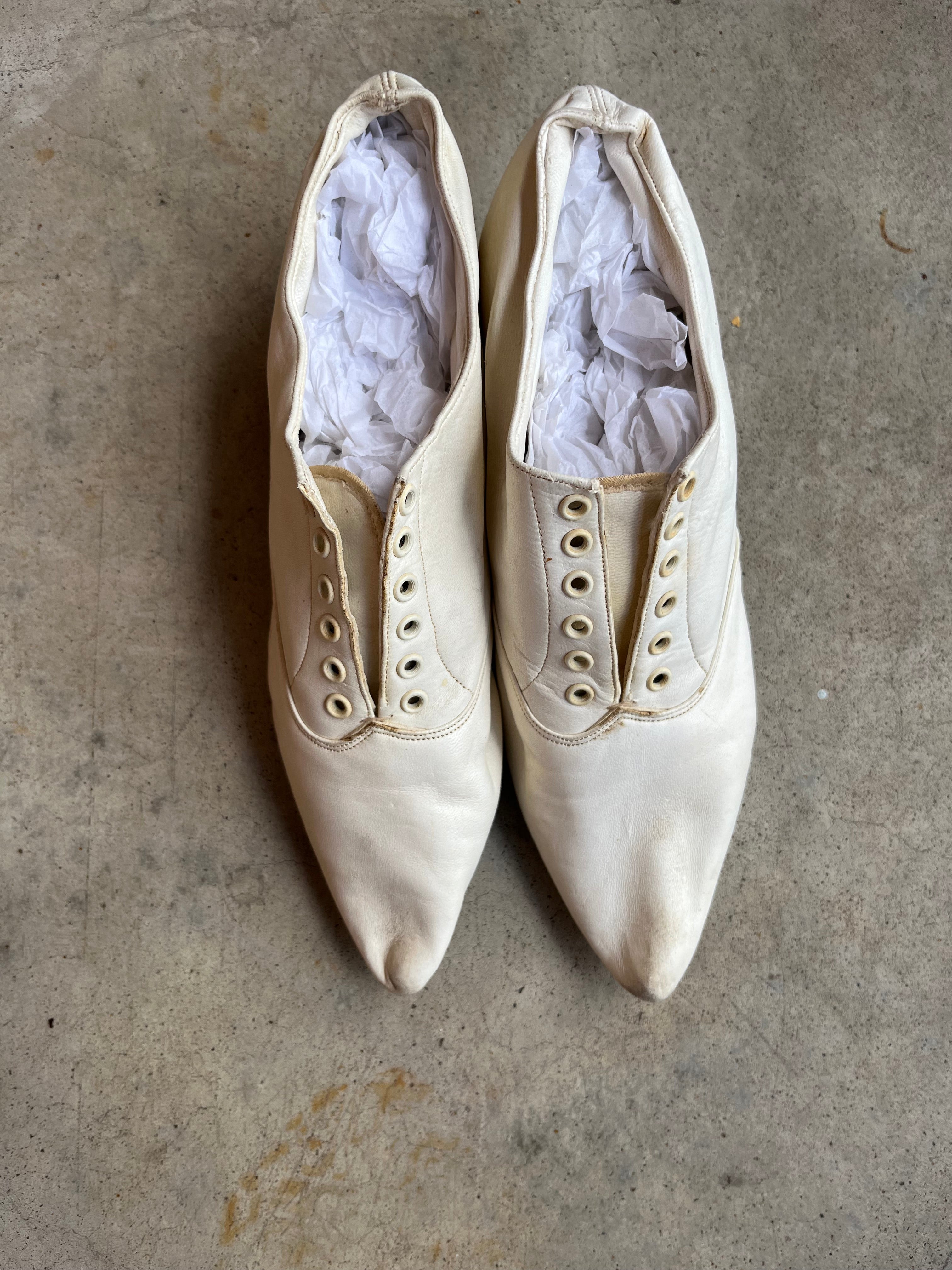 1890s Wedding Bodice + Shoes With Provenance