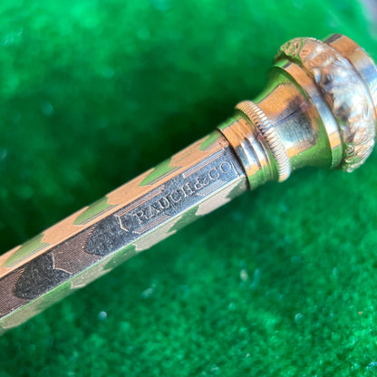 19th c. 14k Gold Rauch &amp; Co. Pencil Pendant