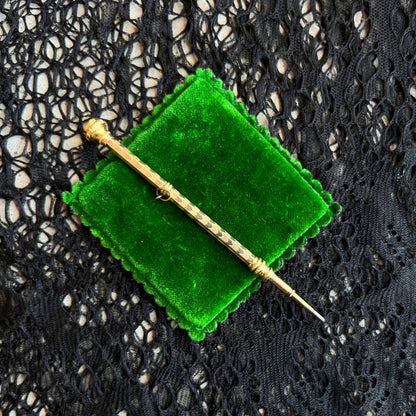 19th c. 14k Gold Rauch &amp; Co. Pencil Pendant