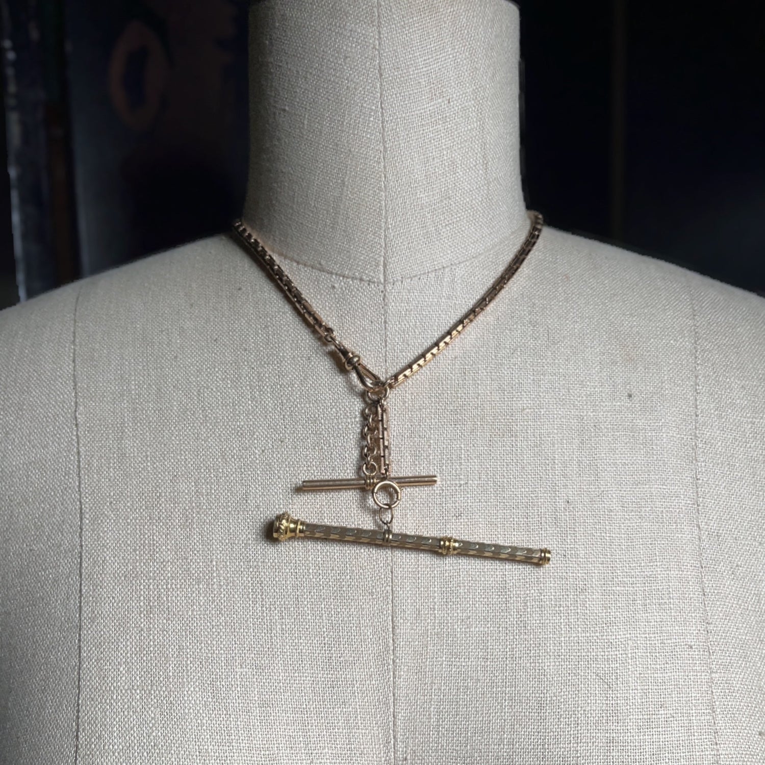 19th c. 14k Gold Rauch &amp; Co. Pencil Pendant
