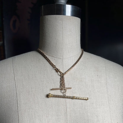 19th c. 14k Gold Rauch &amp; Co. Pencil Pendant