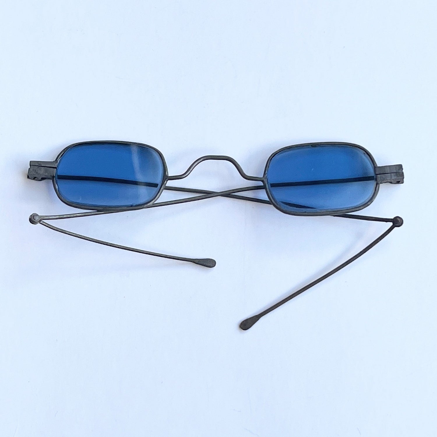 19th c. Blue Tinted Eyeglasses