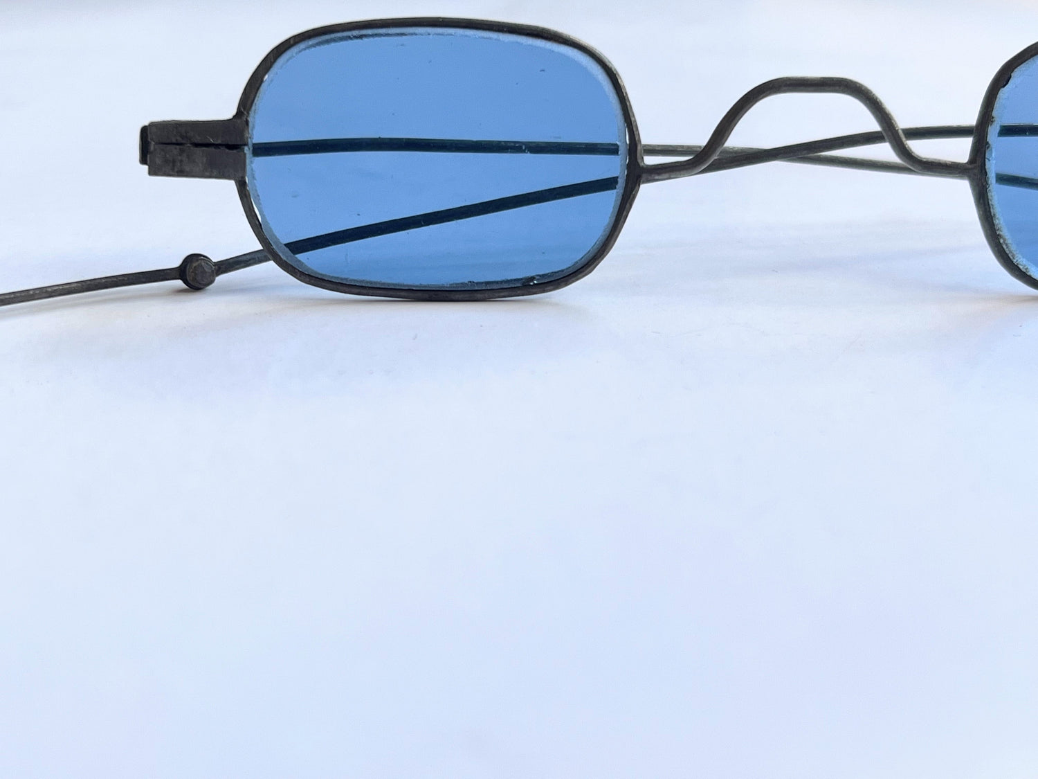 19th c. Blue Tinted Eyeglasses