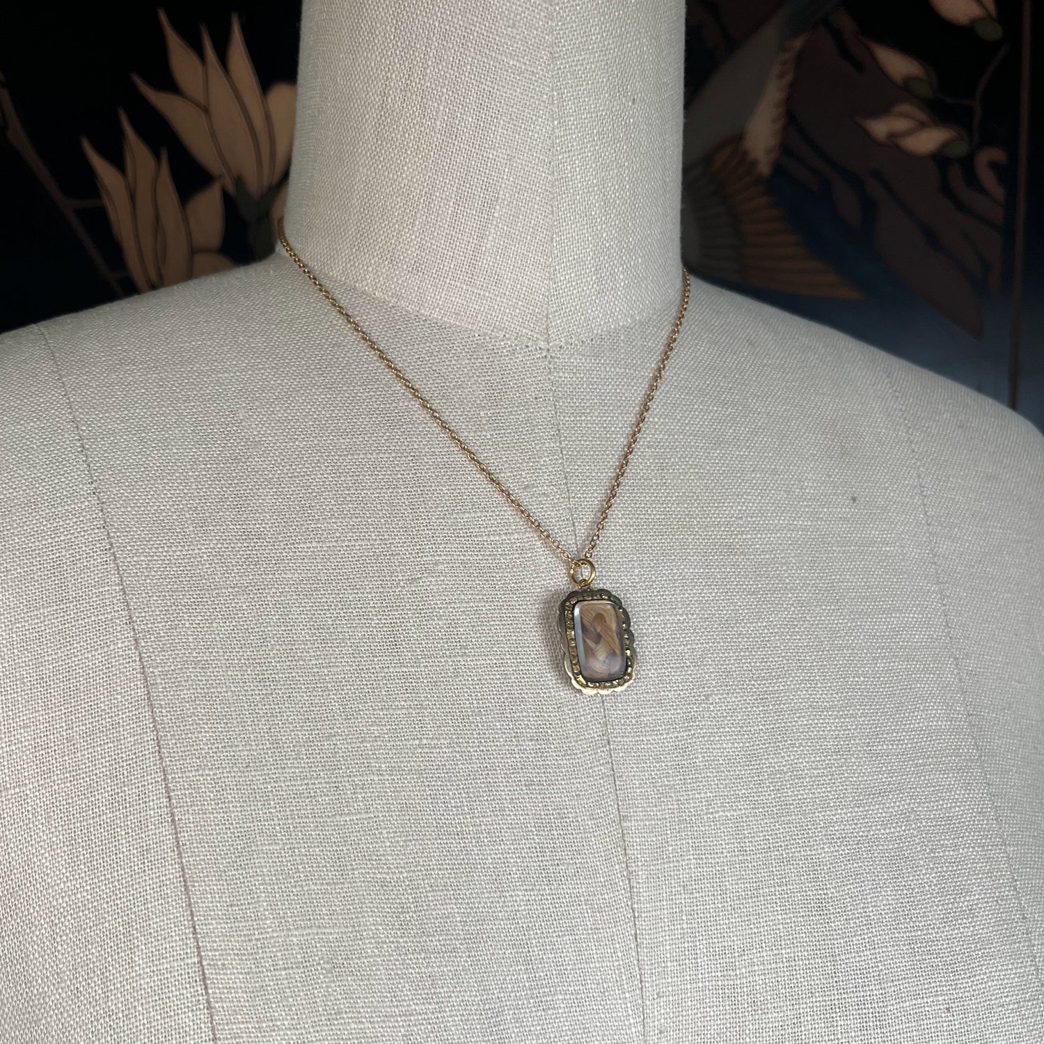 Early 19th c. Hair Locket Pendant