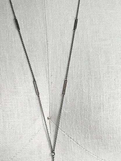 c. 1910s-1920s Sterling Silver Lorgnette + Chain