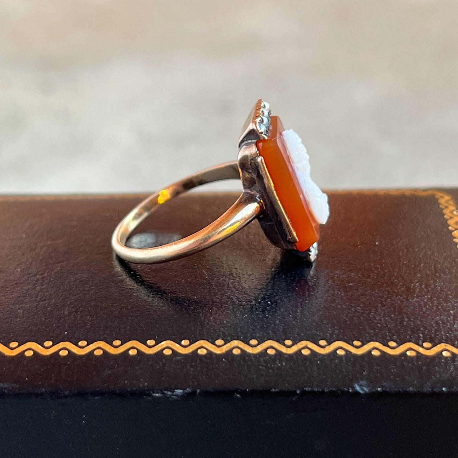 c. 1880s-1890s 10k Gold Cameo Ring