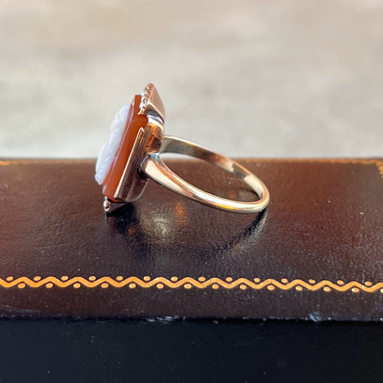 c. 1880s-1890s 10k Gold Cameo Ring