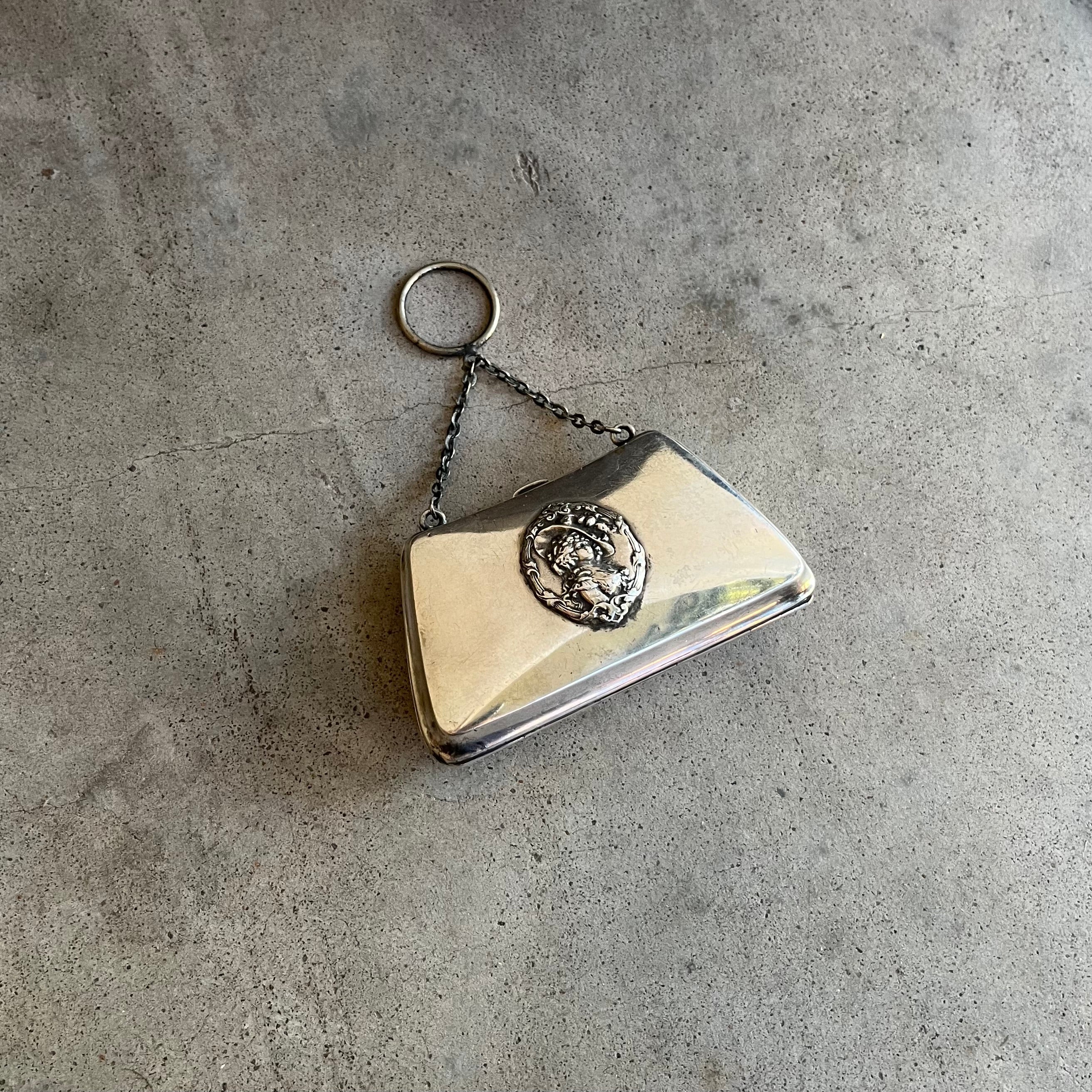 c. 1910s Sterling Silver Chatelaine Purse by R. Blackinton &amp; Co.
